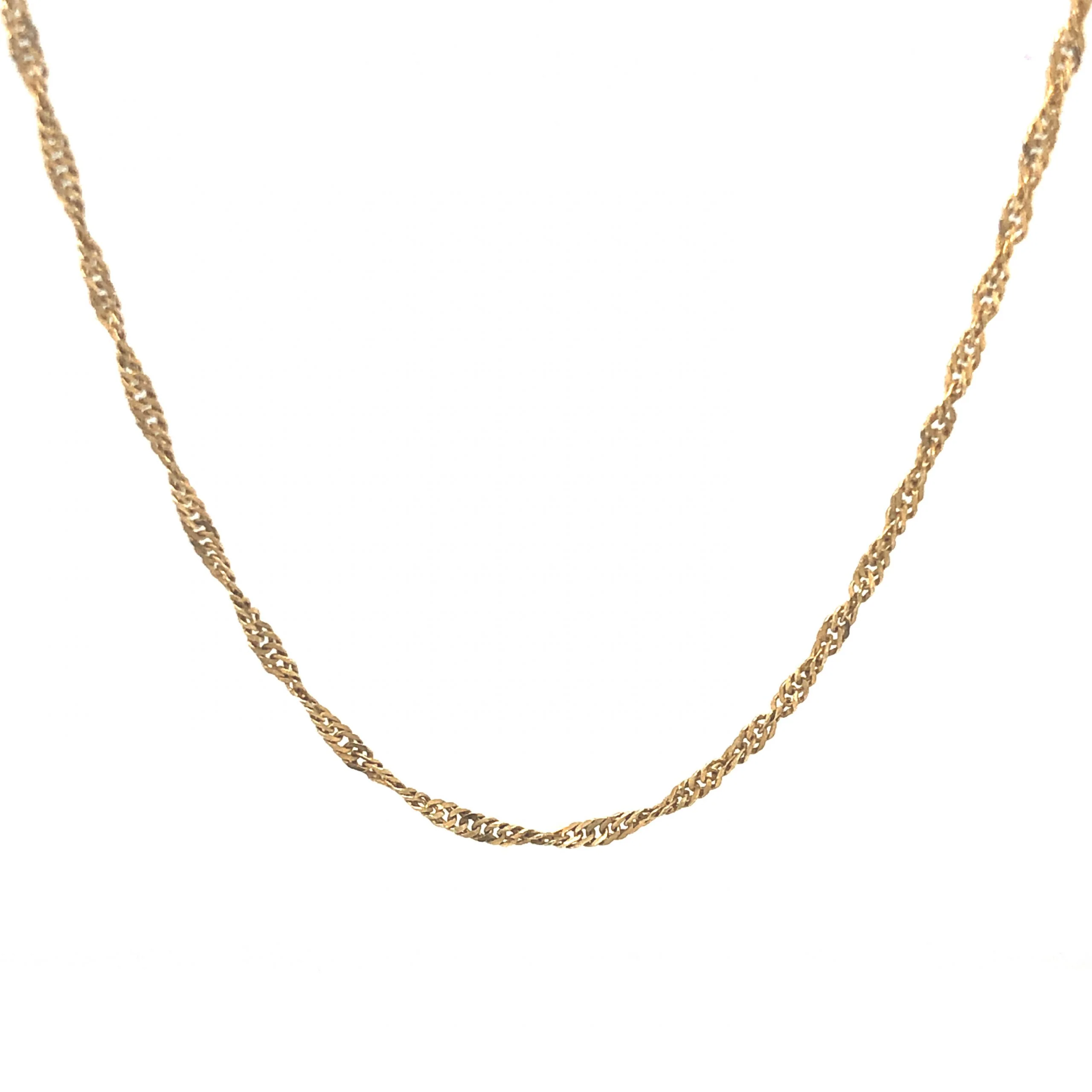 20.5 Inch Chain Necklace in 18k Yellow Gold
