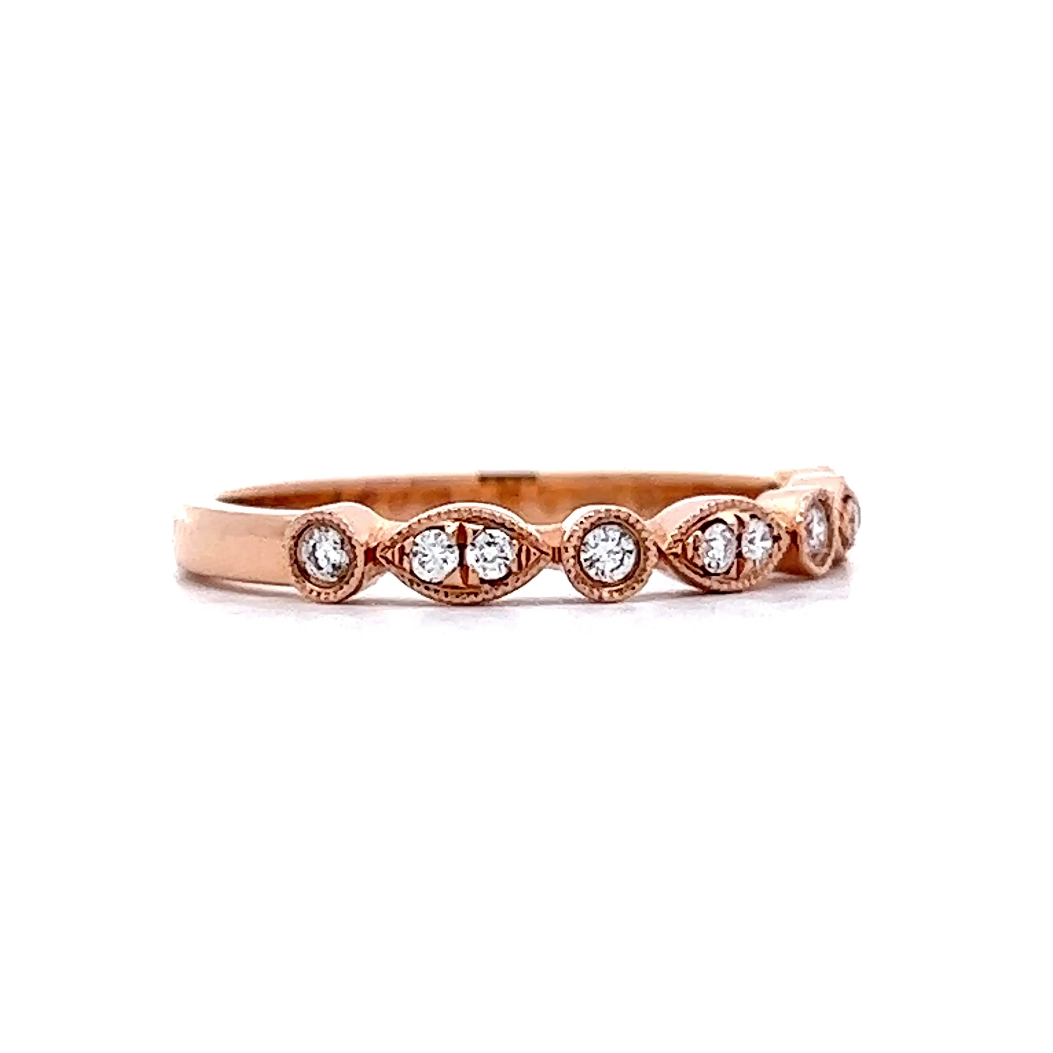 .20 Carat Diamond Wedding Band in Rose Gold - Image 3
