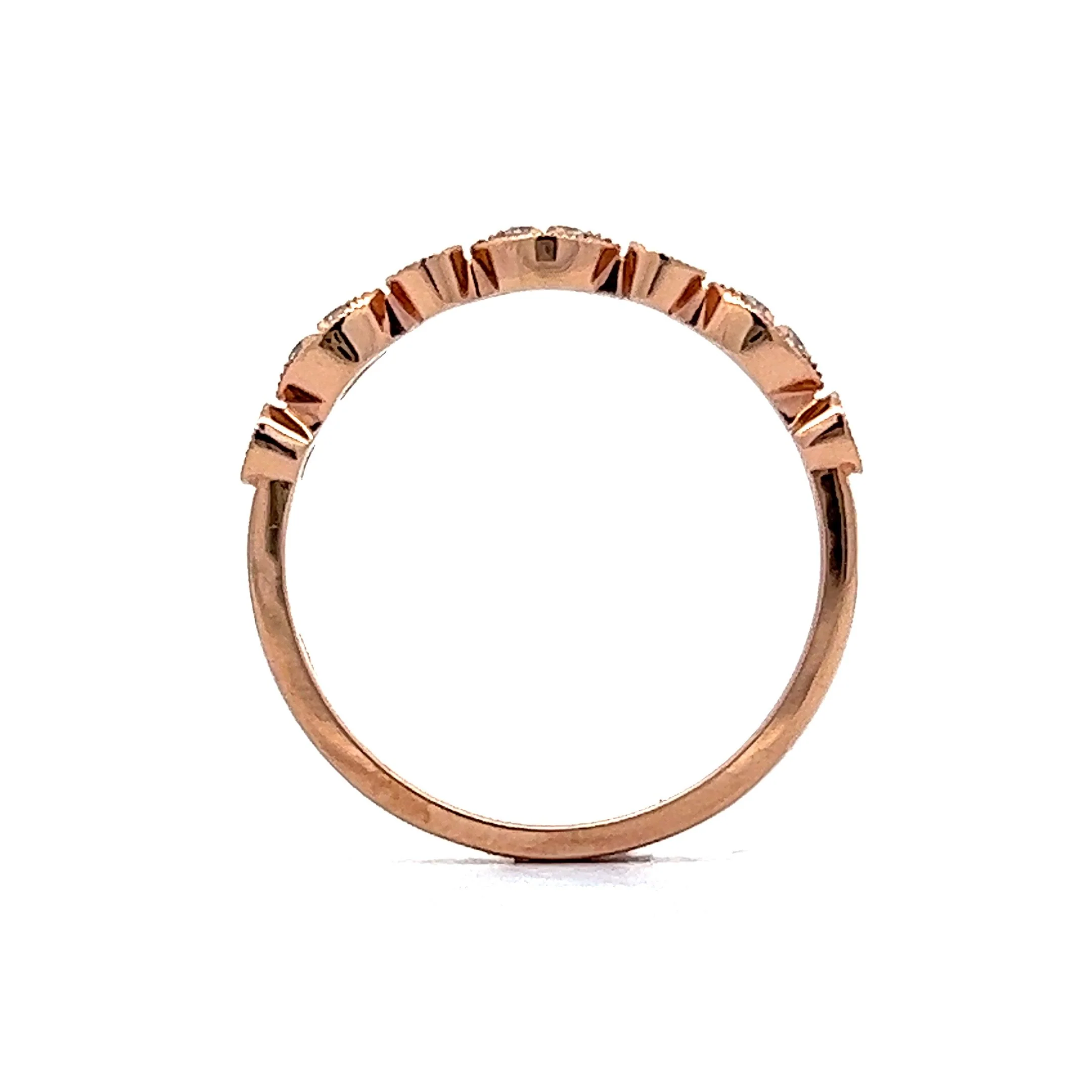 .20 Carat Diamond Wedding Band in Rose Gold - Image 4