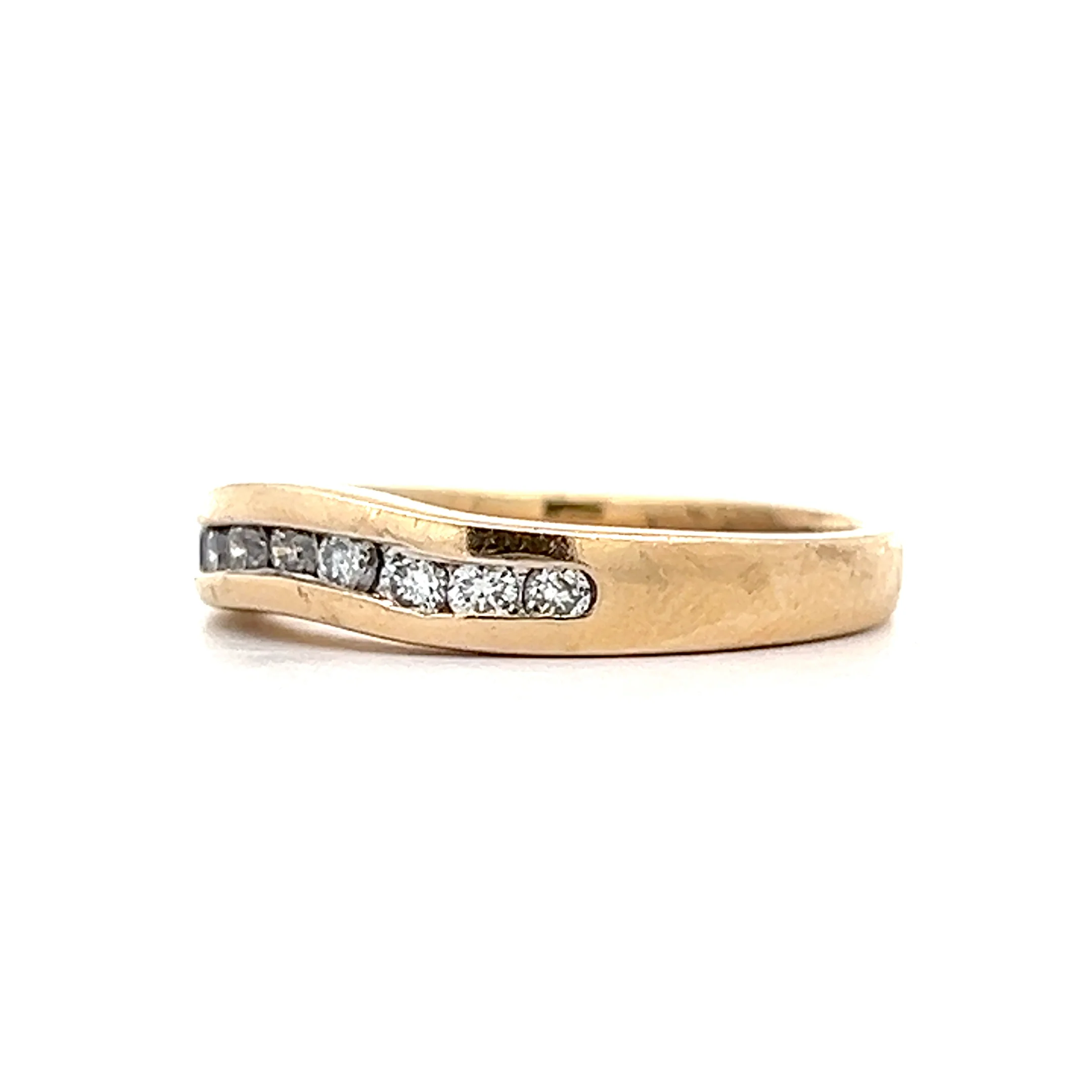 .20 Contour Channel Set Band in 14k Yellow Gold - Image 2