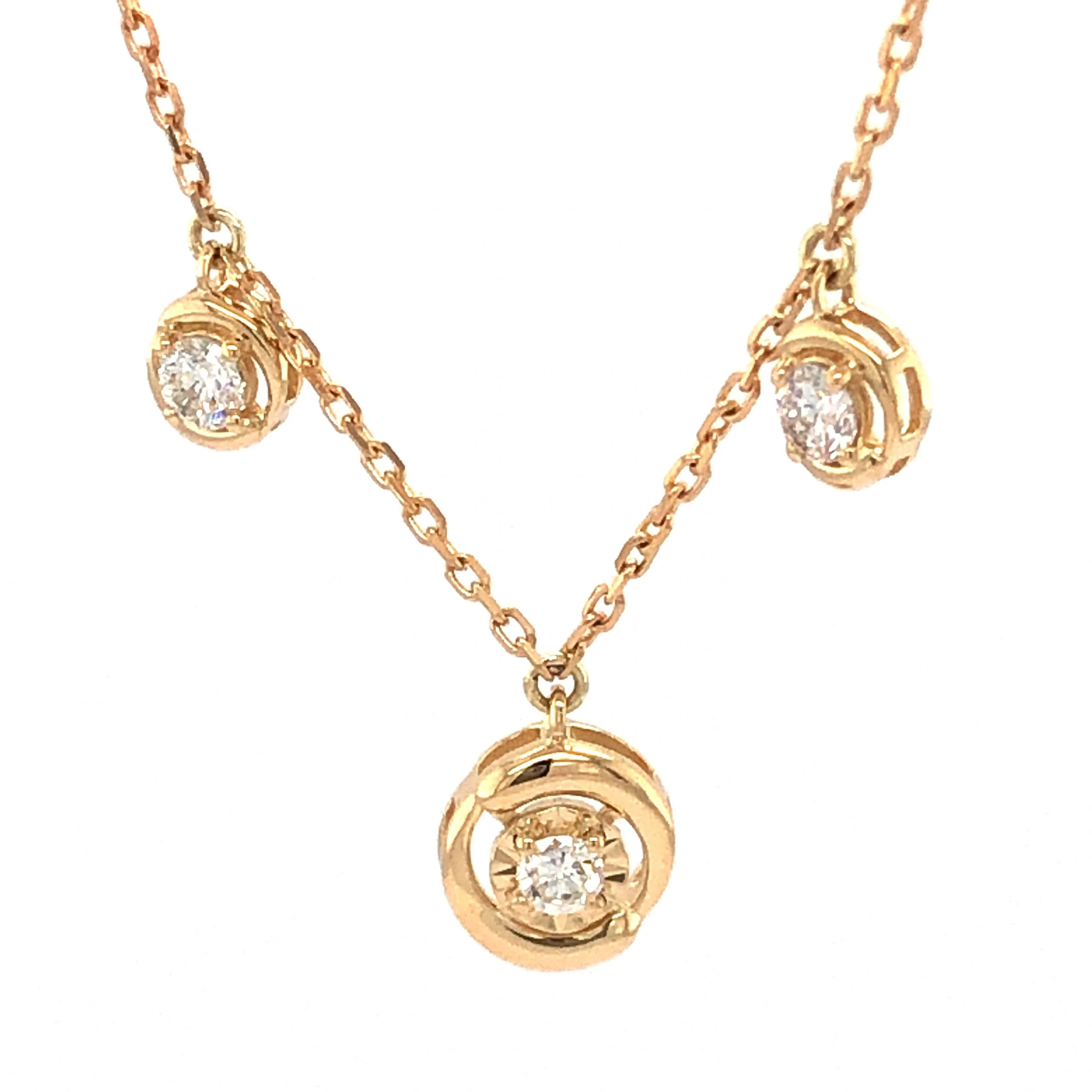 .20 Diamond Pendant Necklace in 14k Yellow Gold - Image 3