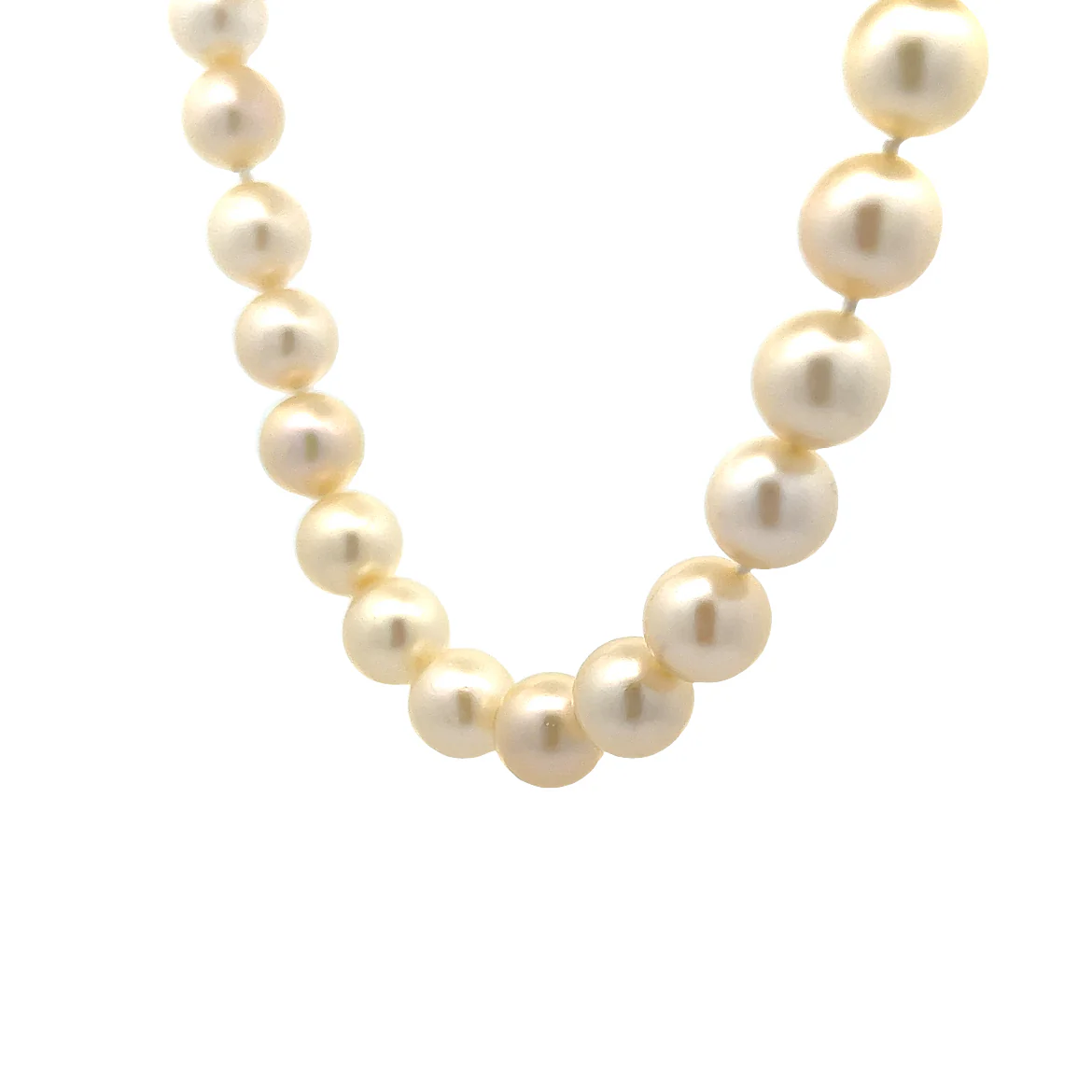 20 Inch Classic Pearl Necklace in 14k Yellow Gold - Image 2