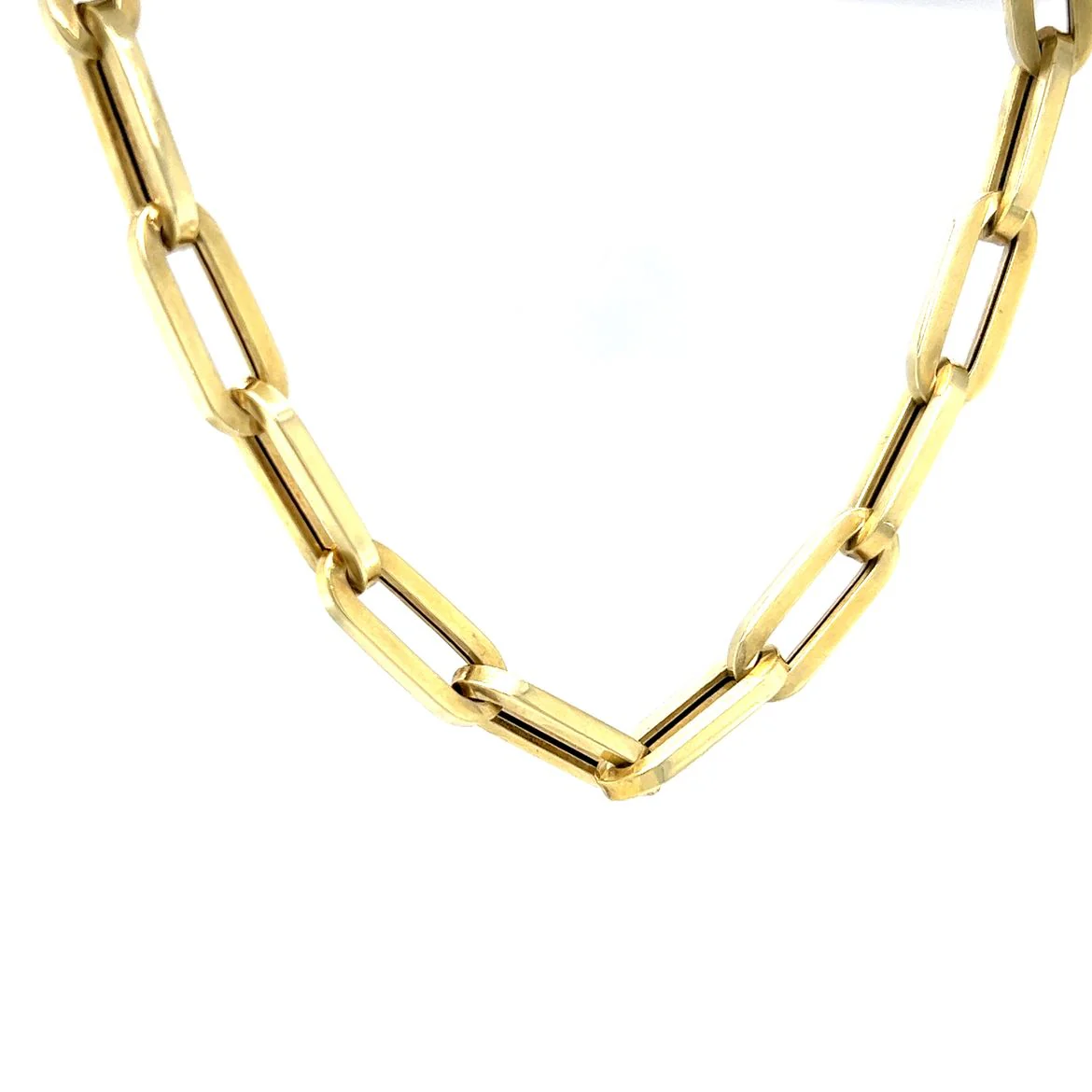 20 Inch Oversized Paperclip Chain in 14k Yellow Gold - Image 3