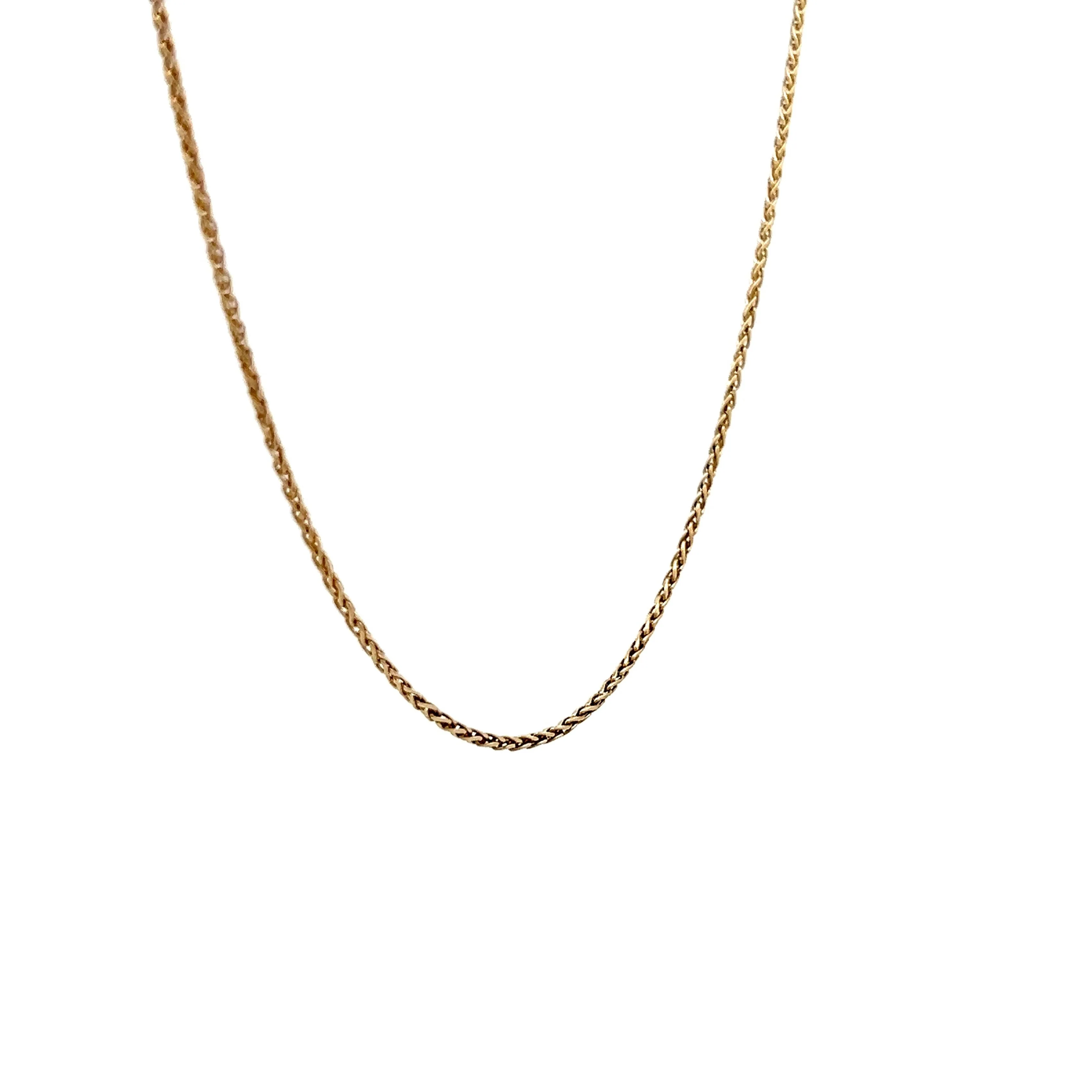 20 Inch Spiral Chain Necklace in 14k Yellow Gold - Image 2