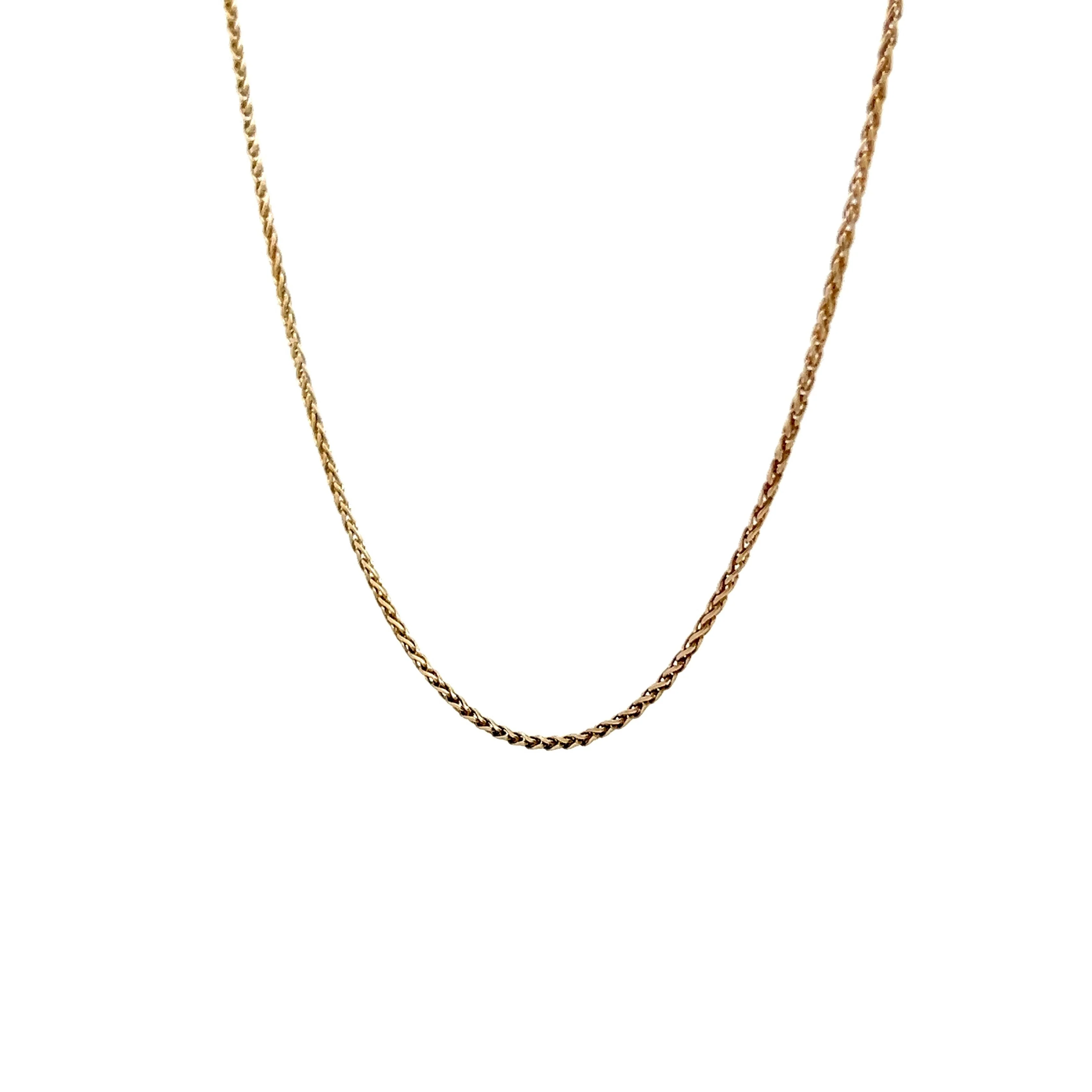20 Inch Spiral Chain Necklace in 14k Yellow Gold - Image 3