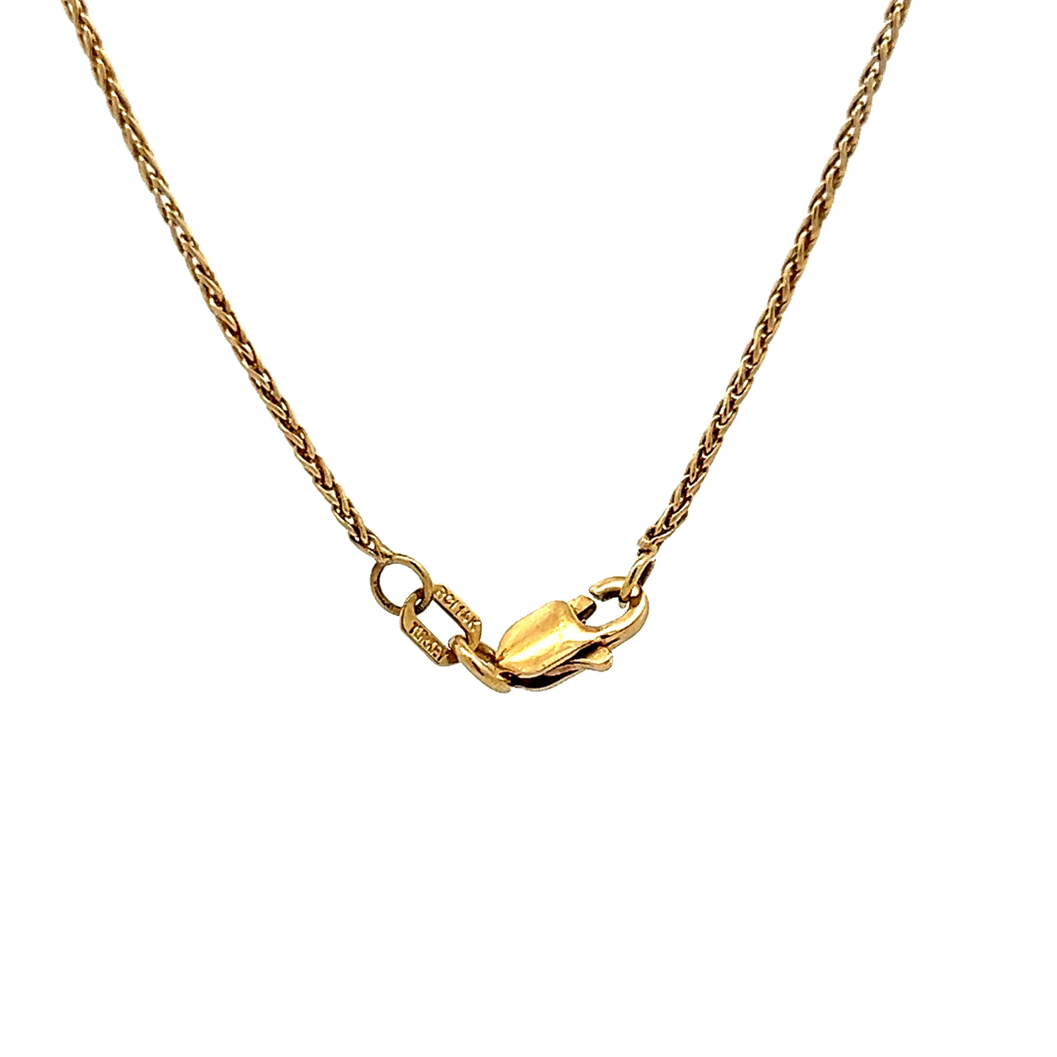 20 Inch Spiral Chain Necklace in 14k Yellow Gold - Image 4