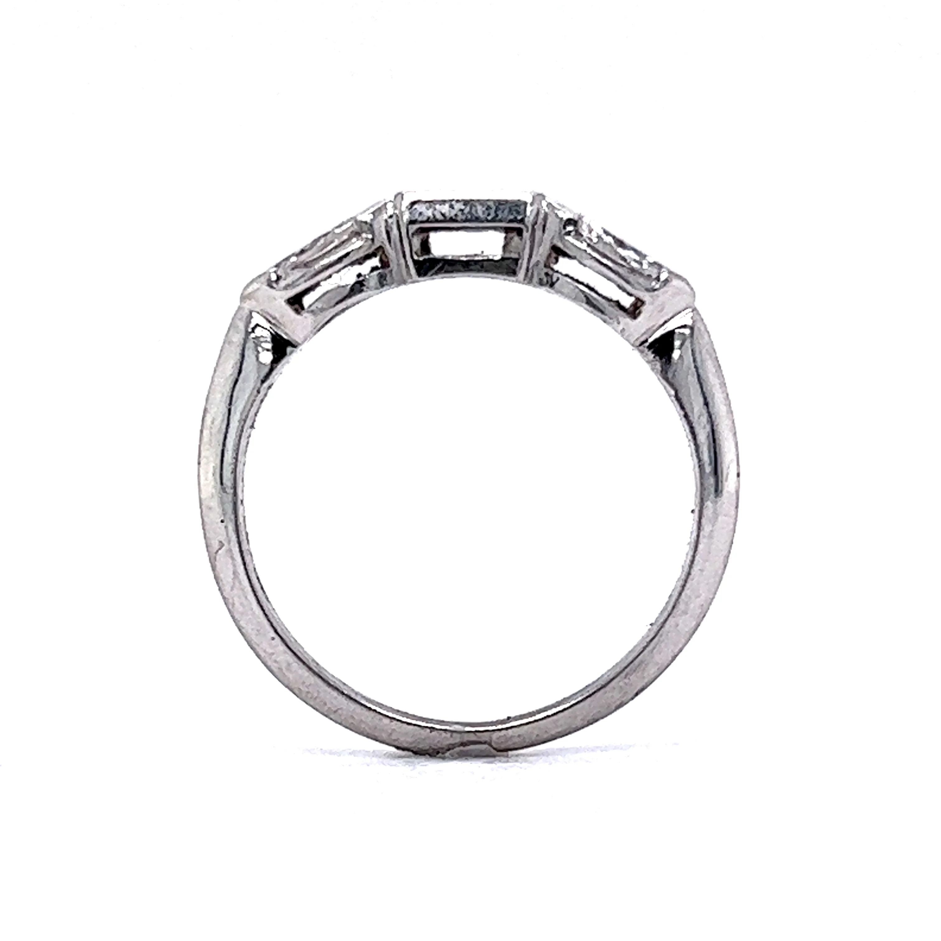.20 Marquise Cut Diamond Wedding Band in Platinum - Image 4