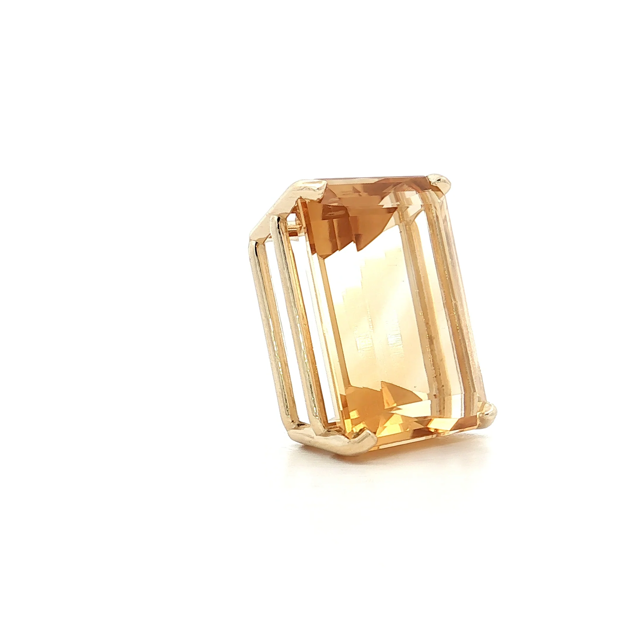 21.70 Filigree x Eleanor Leftwich Citrine Slider Pendant in 14k - Image 3
