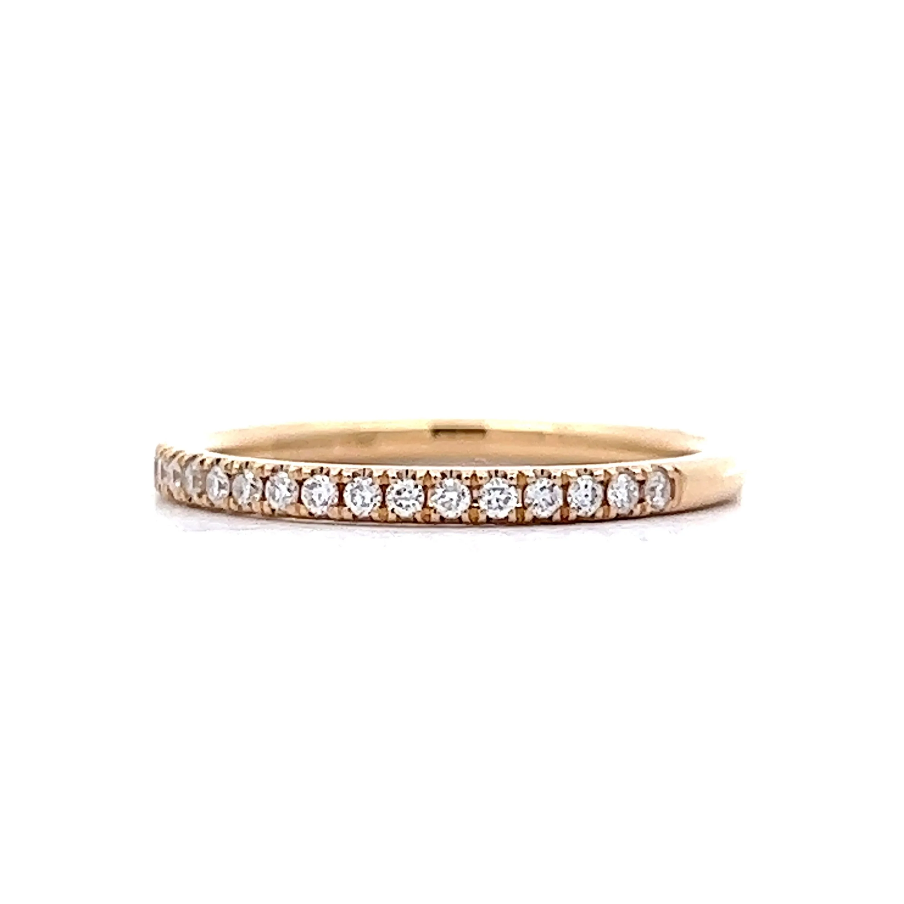 .21 Classic Round Diamond Wedding Band in 14k Yellow Gold - Image 2