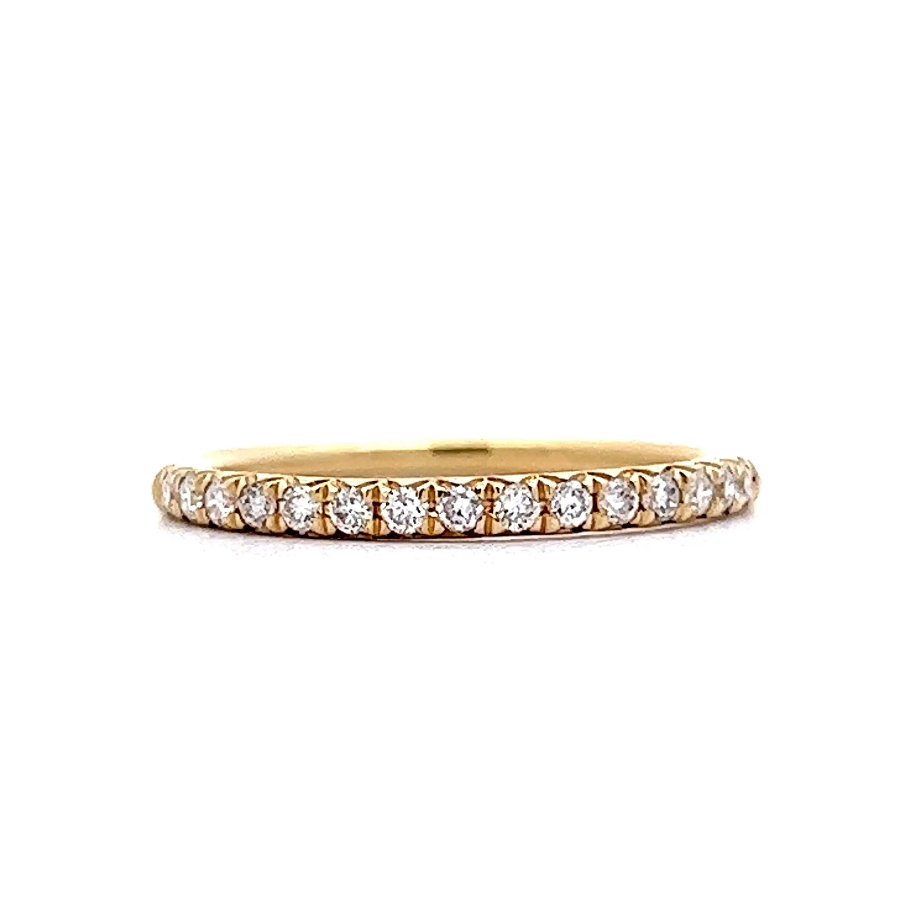 .21 Round Diamond Wedding Band in 14k Yellow Gold