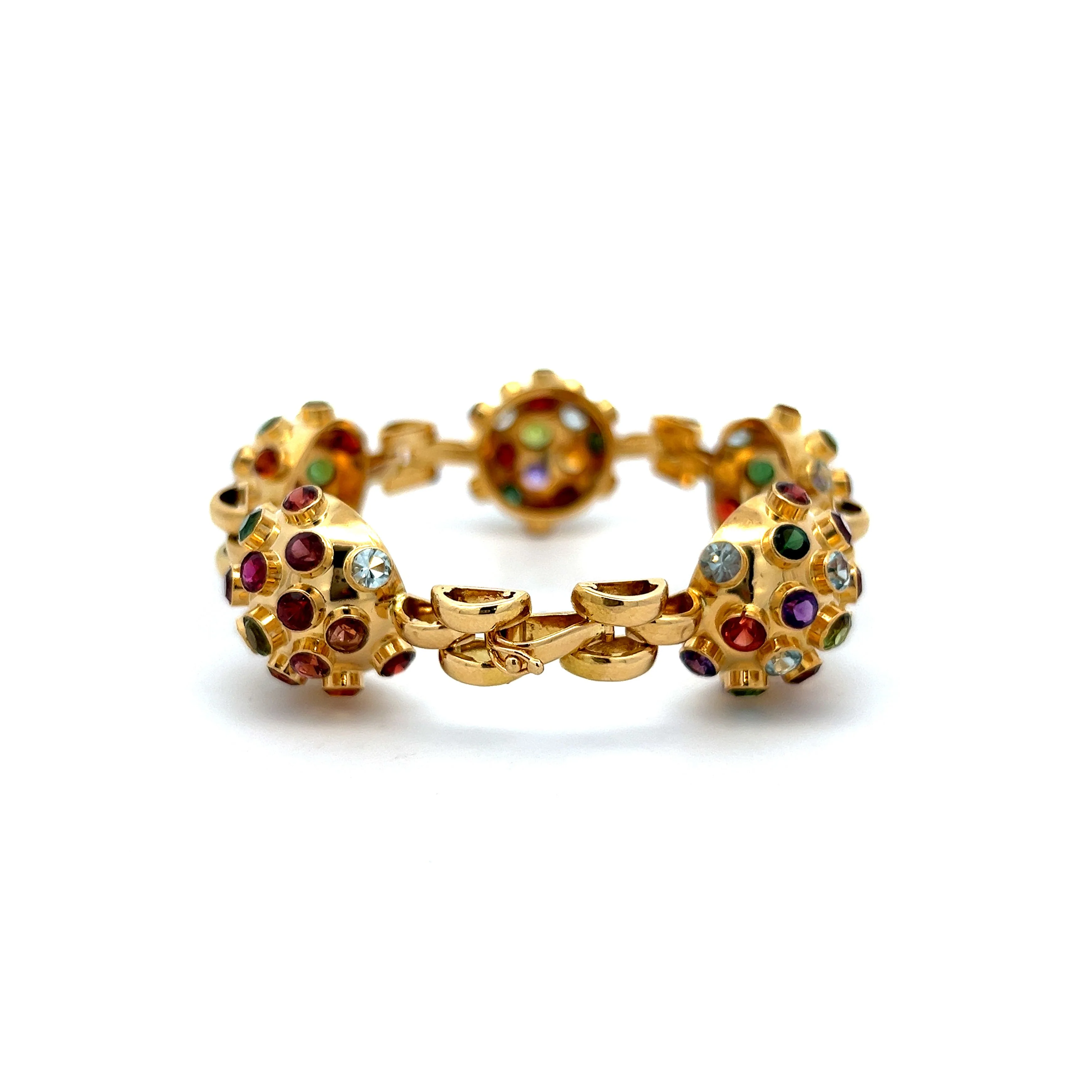 22.80 Round Cut Sputnik Style Bracelet in 18k - Image 4