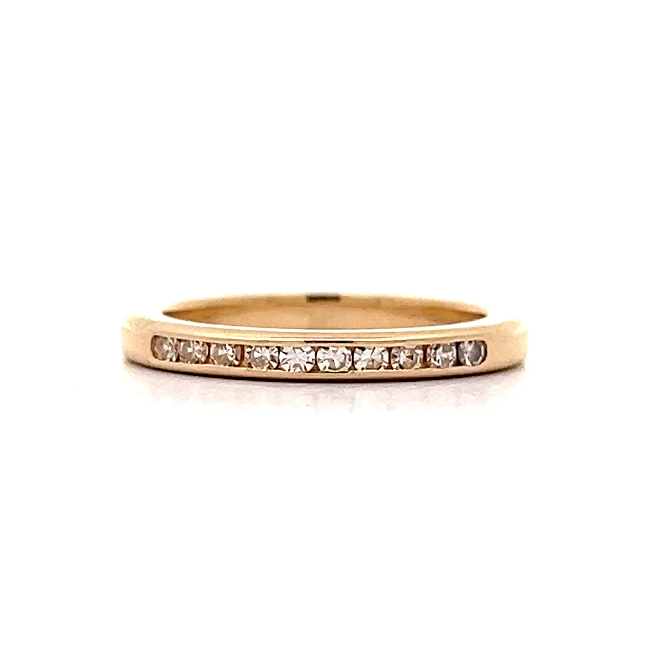 .22 Channel Set Diamond Band in 14k Yellow Gold