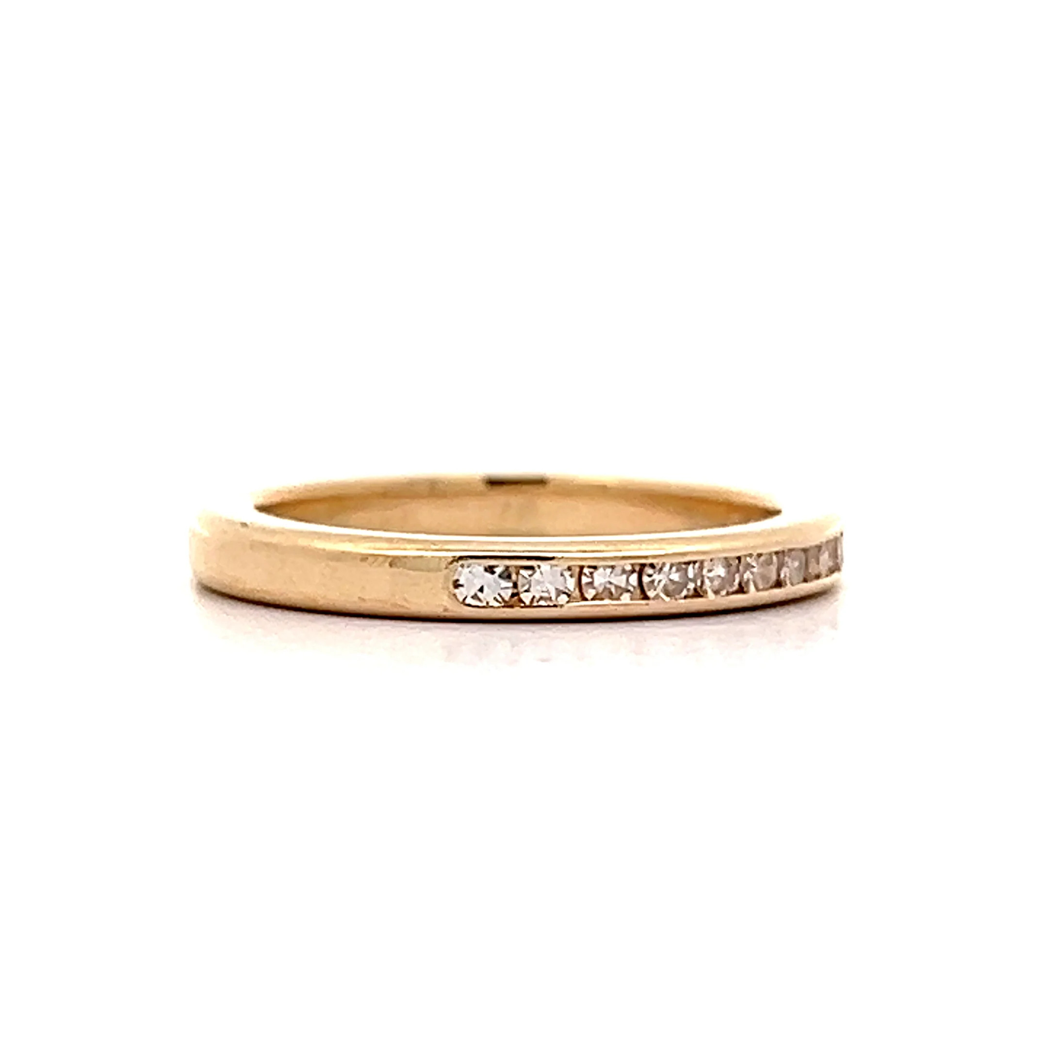 .22 Channel Set Diamond Band in 14k Yellow Gold - Image 3