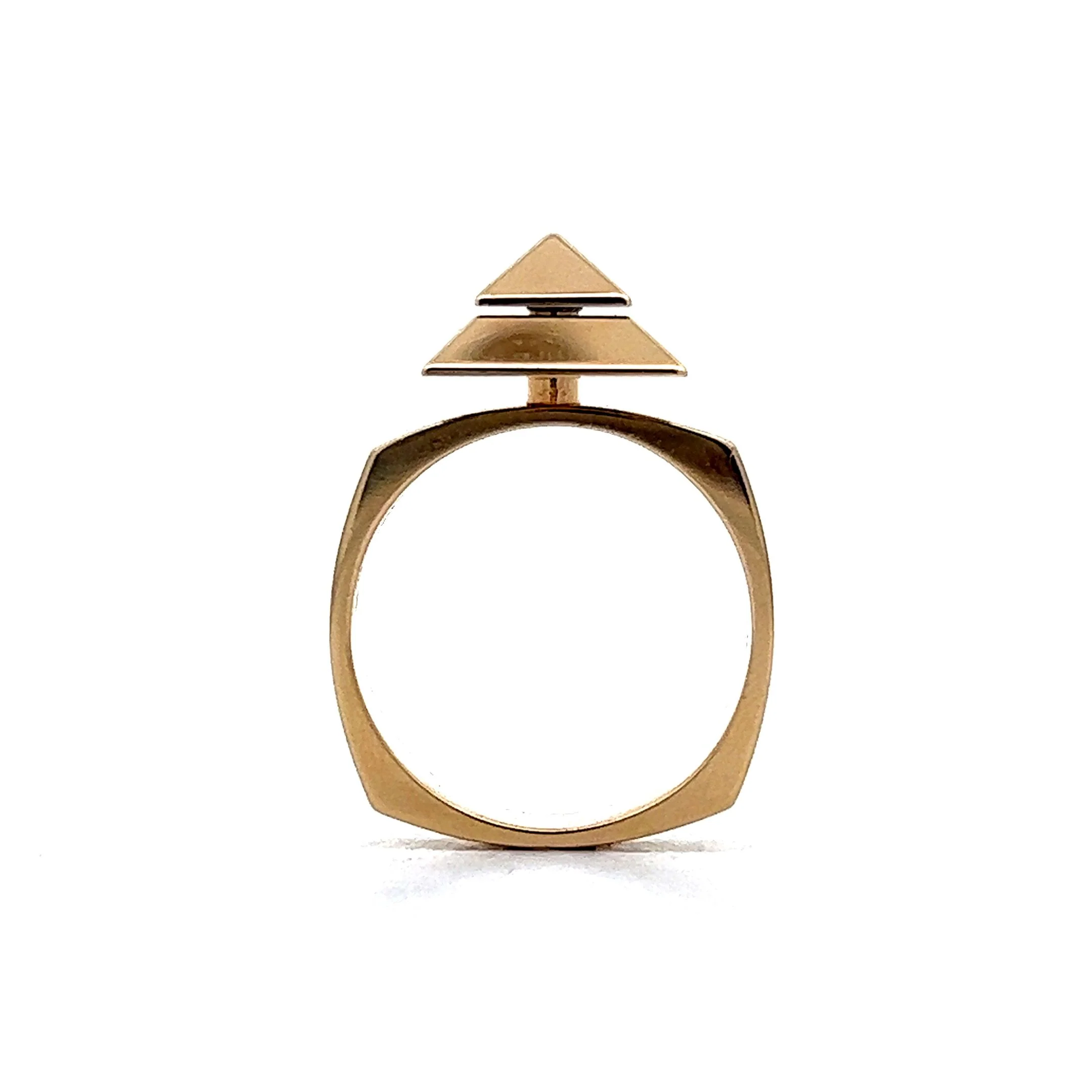 .22 Spinning Diamond Cocktail Ring in 14k Yellow Gold - Image 4