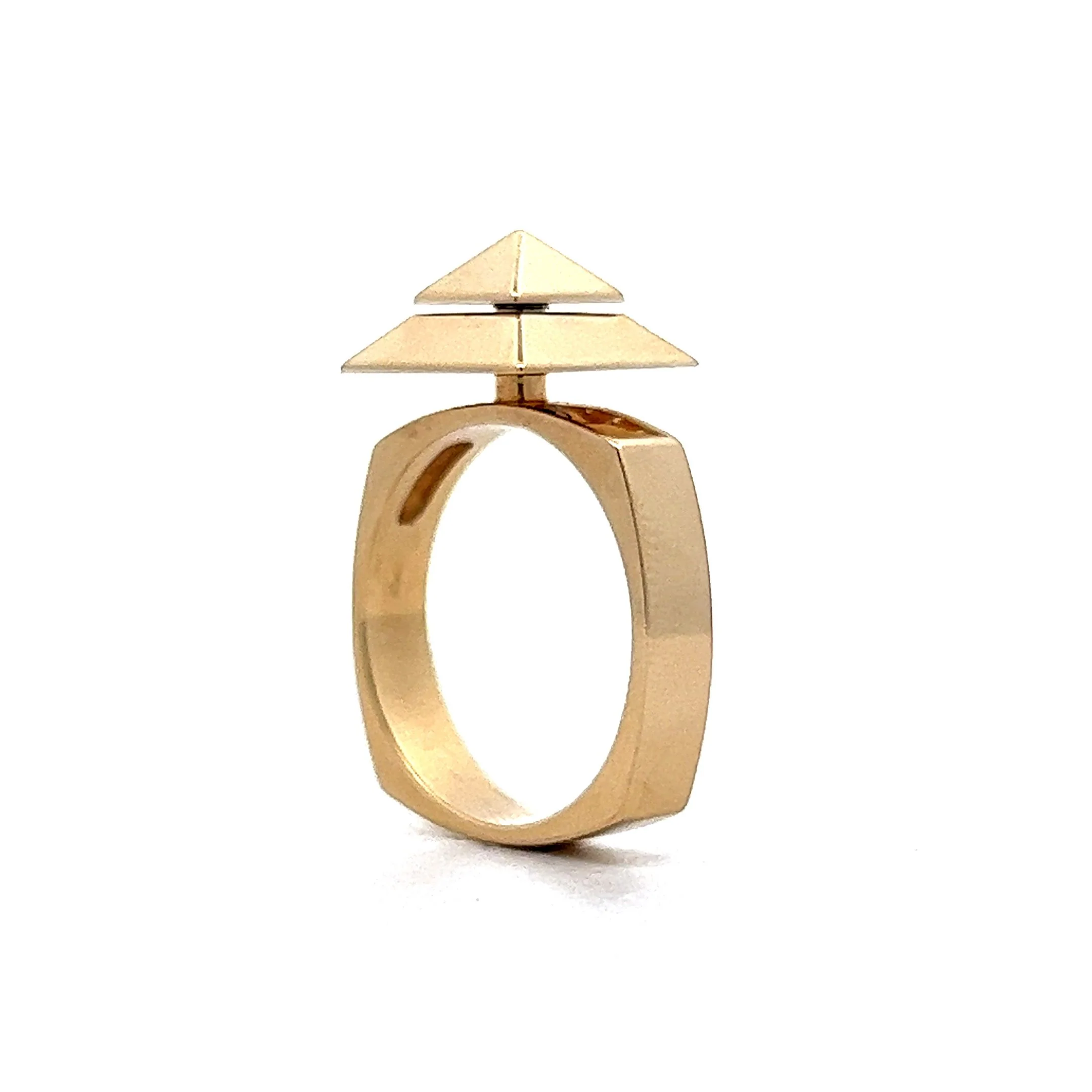 .22 Spinning Diamond Cocktail Ring in 14k Yellow Gold - Image 5