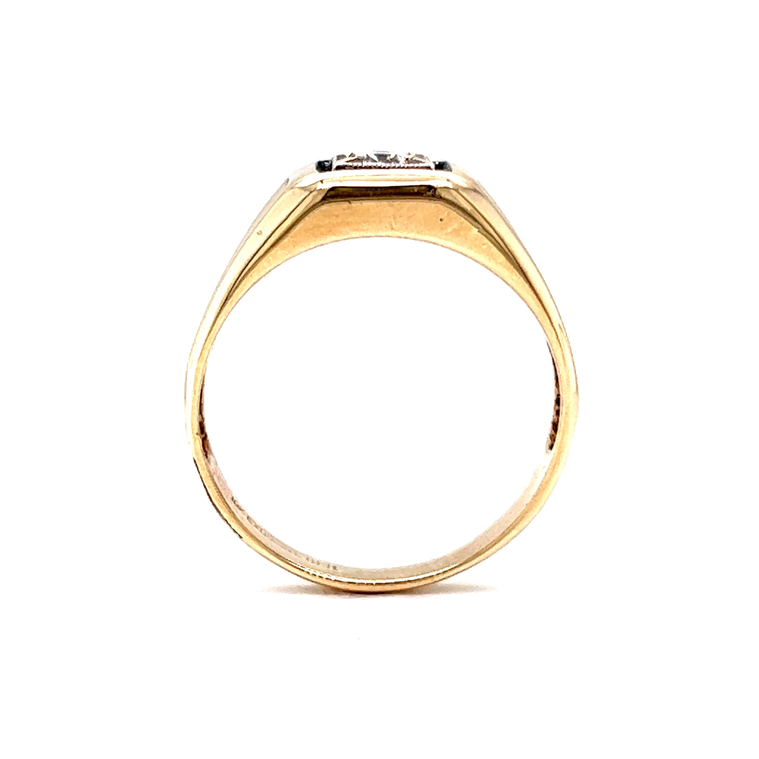 .22 Round Brilliant Diamond Cocktail Ring in 10k Yellow Gold - Image 4