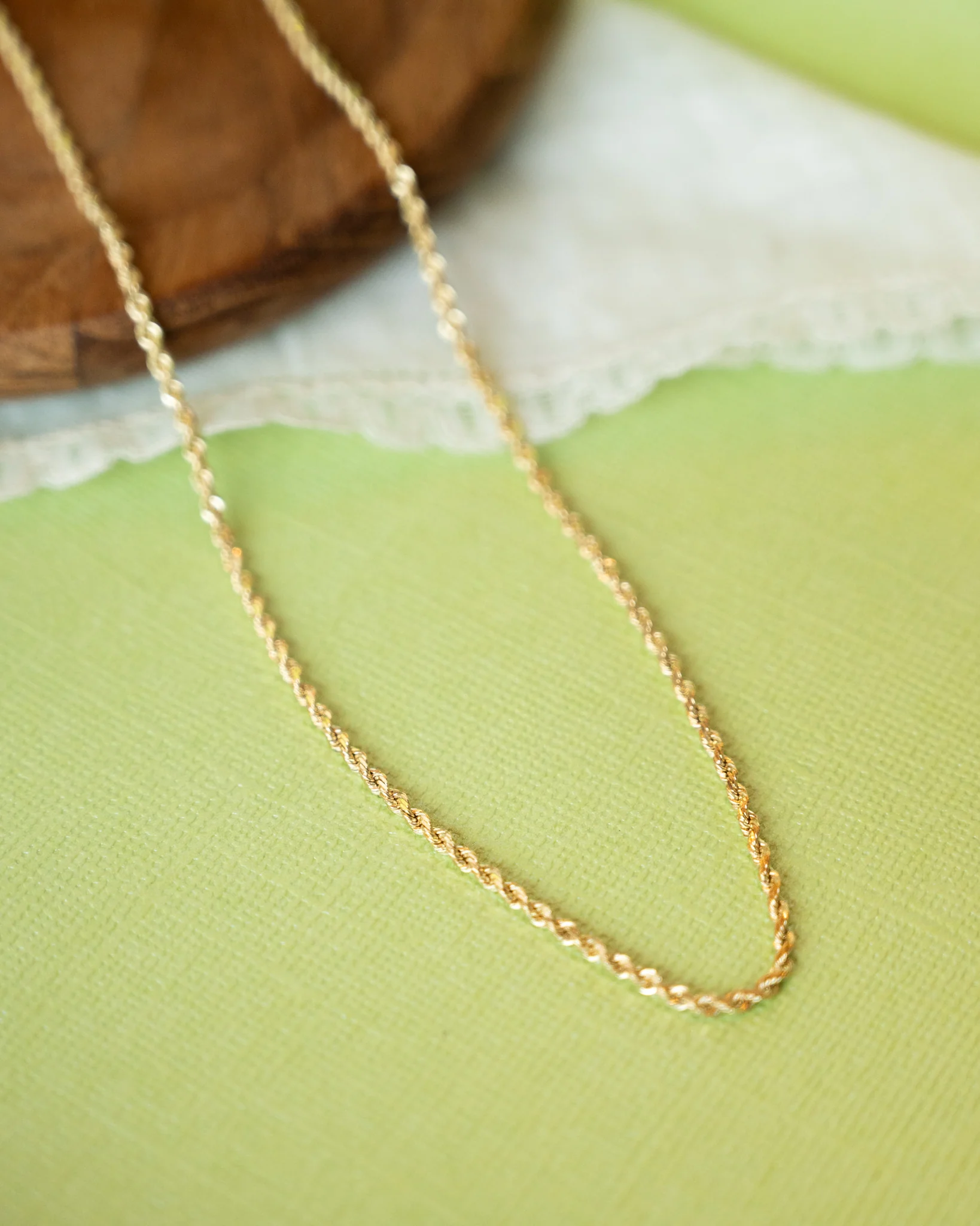 23.5" Rope Chain Necklace in 14k Yellow Gold - Image 5