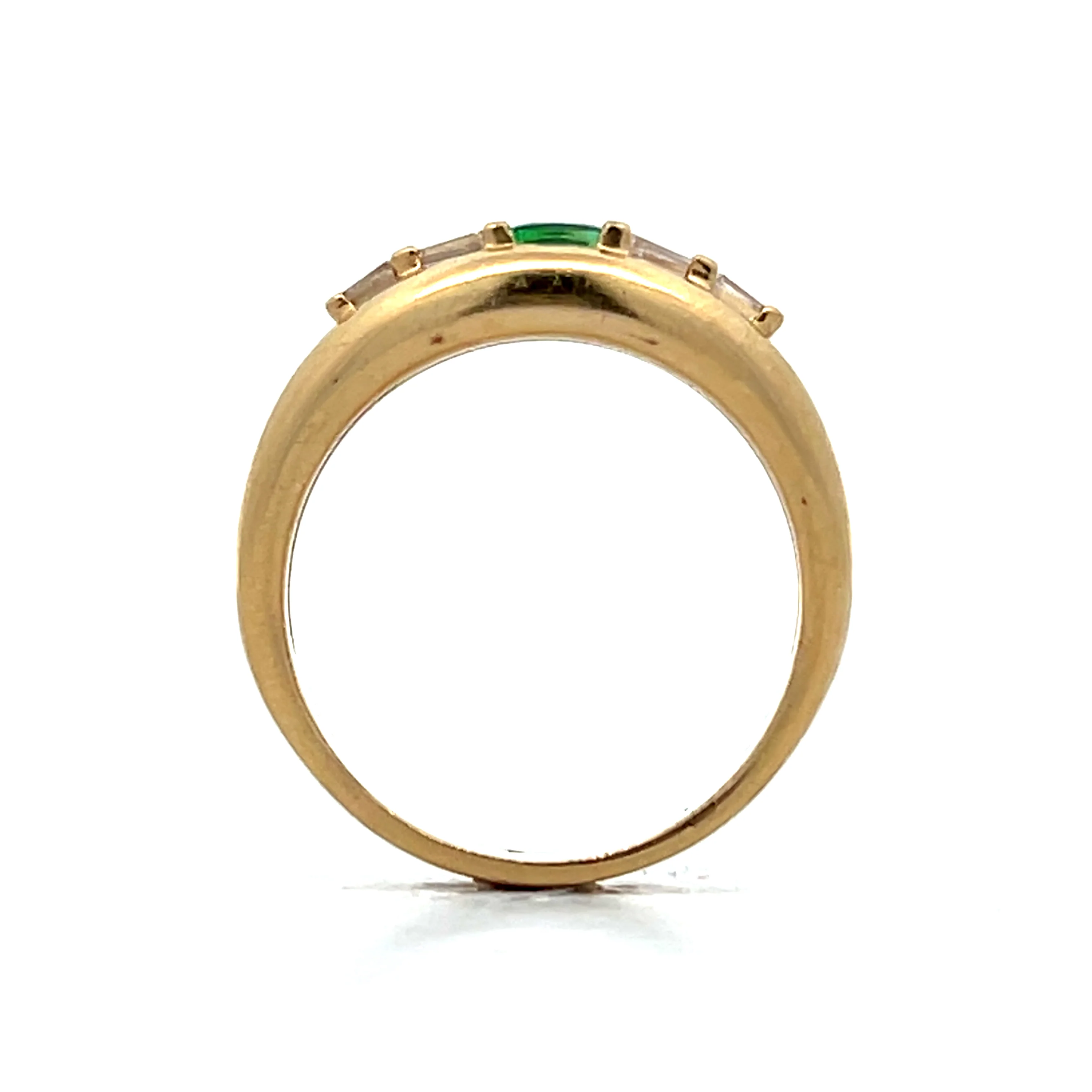 .23 Emerald & Diamond Ring in 14k Yellow Gold - Image 4