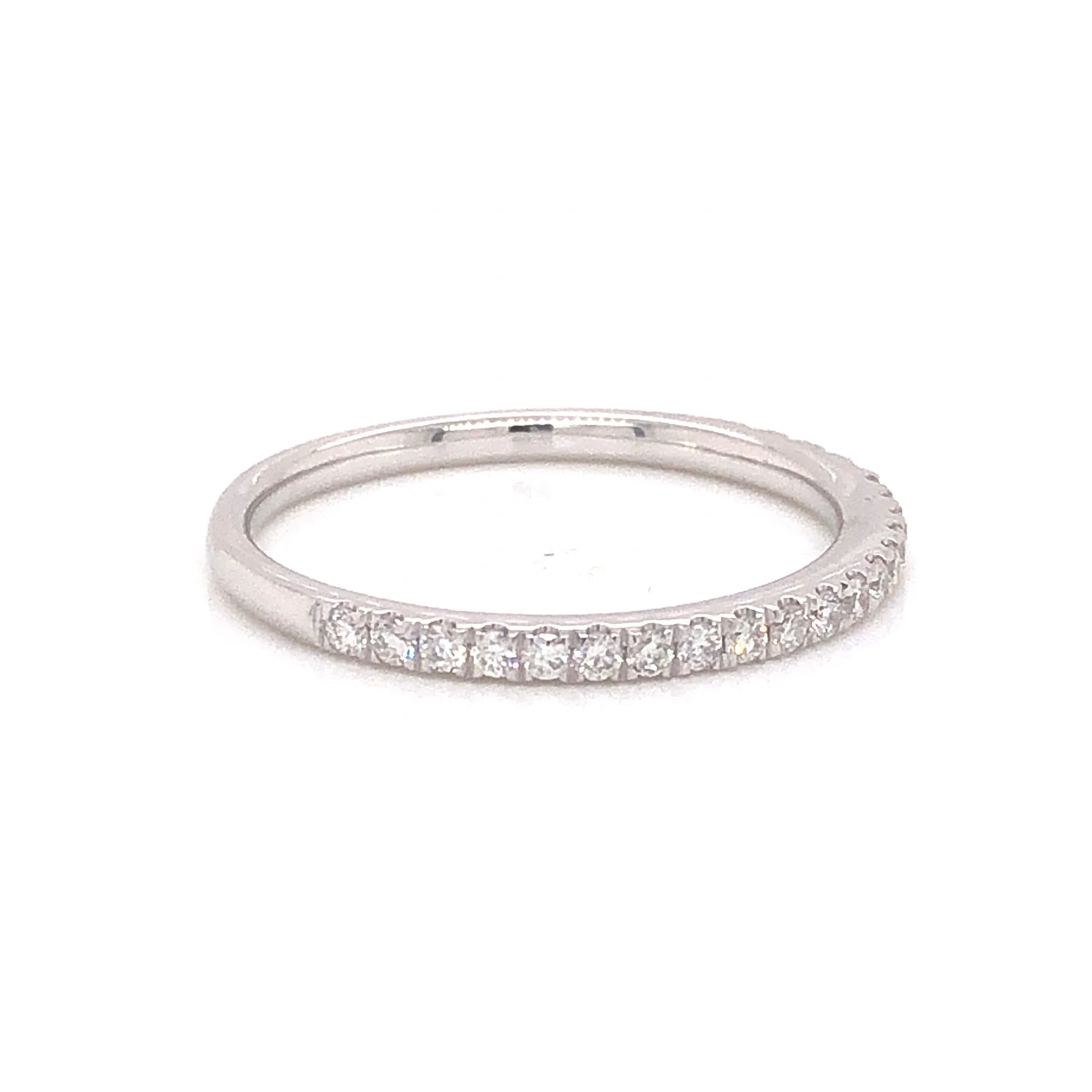 .23 Half-Eternity Diamond Wedding Band in 14k White Gold - Image 3