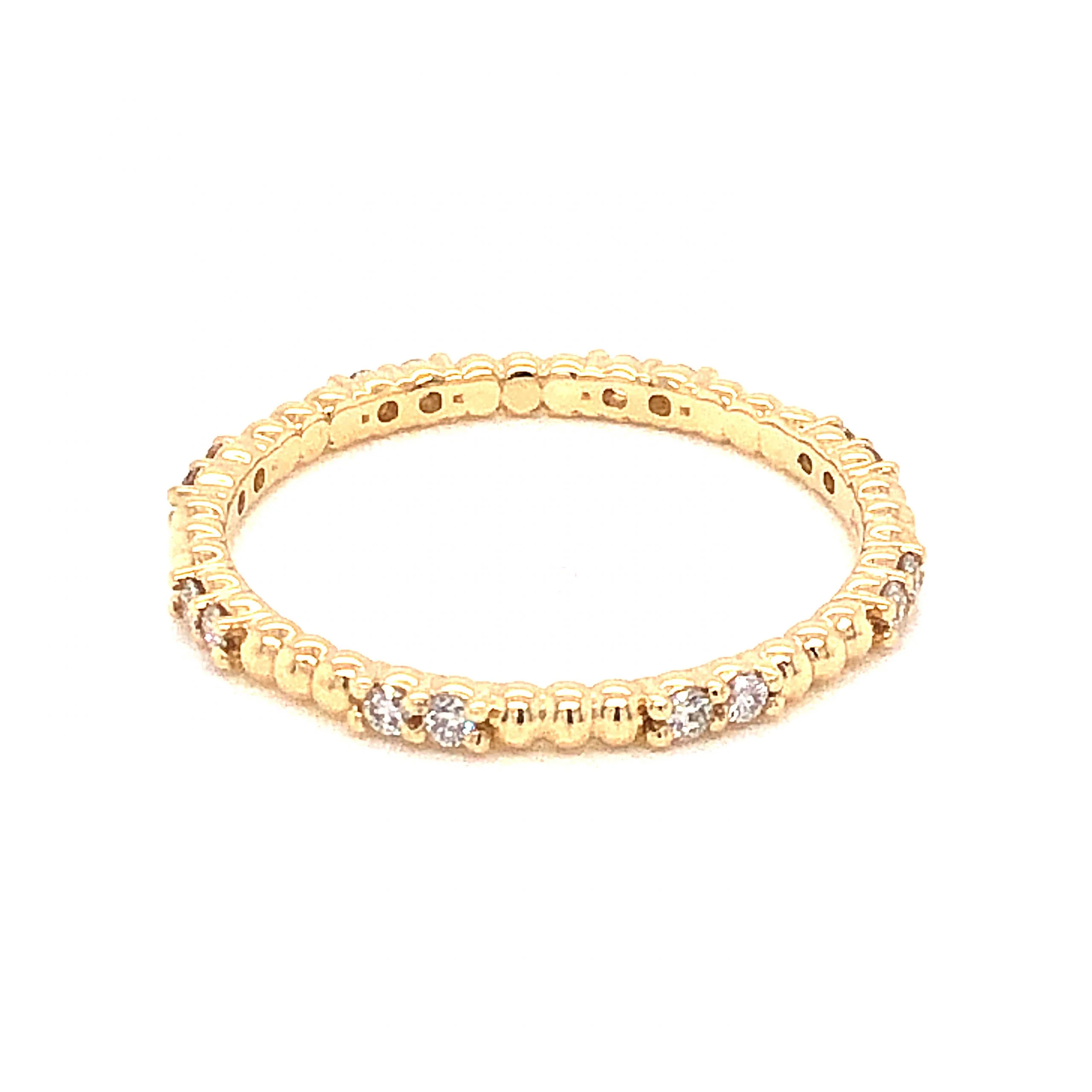 .24 Diamond Eternity Wedding Band in 14k Yellow Gold - Image 2