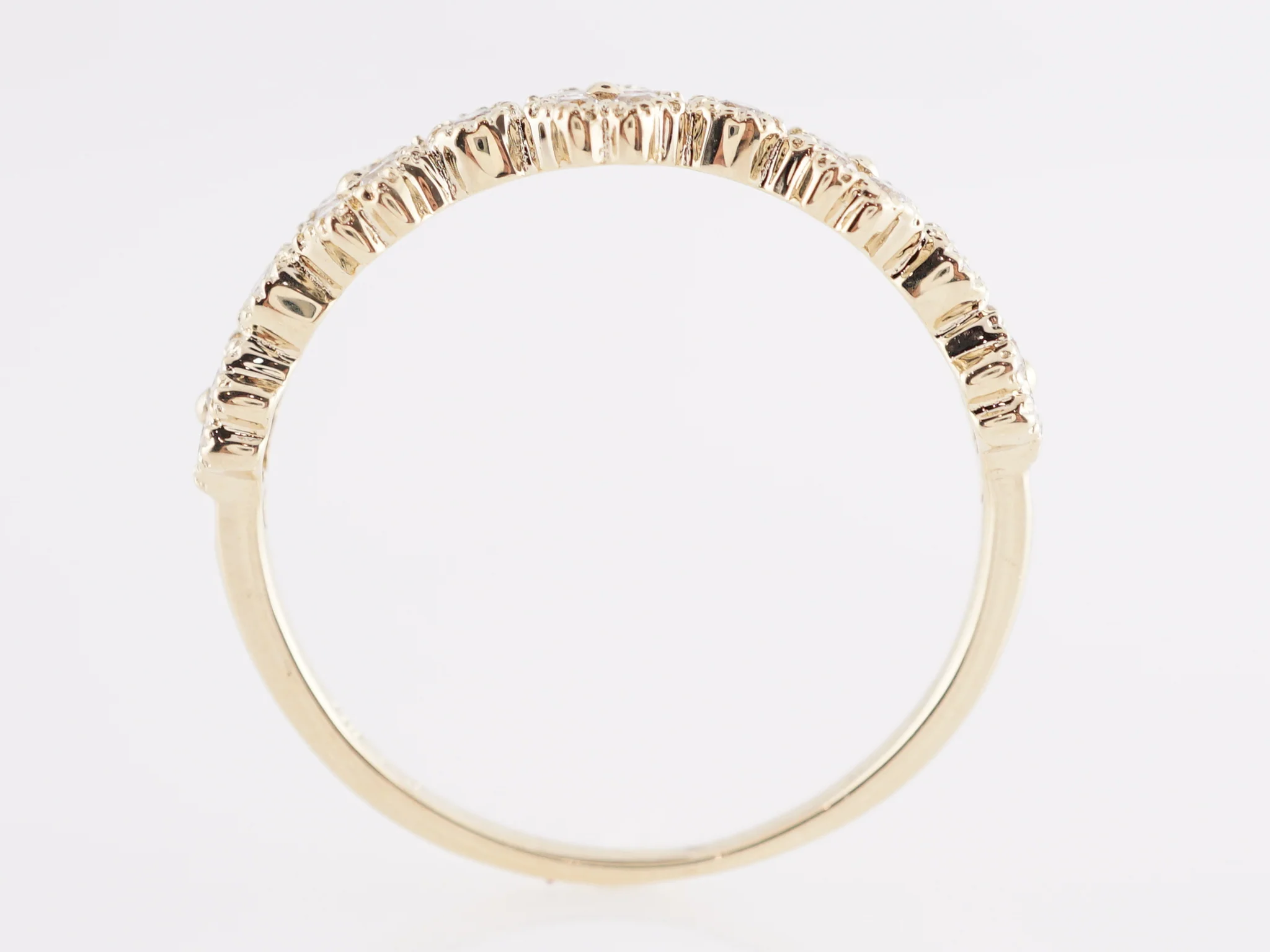 .24 Diamond Wedding Band in 14k Yellow Gold - Image 4