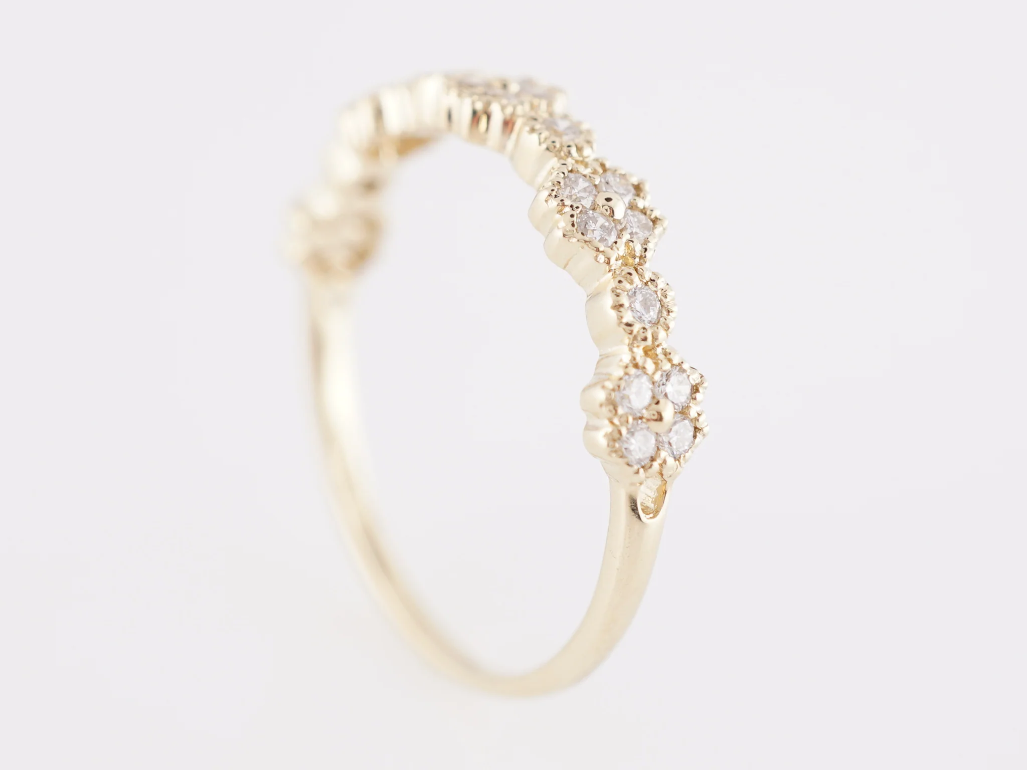 .24 Diamond Wedding Band in 14k Yellow Gold - Image 5
