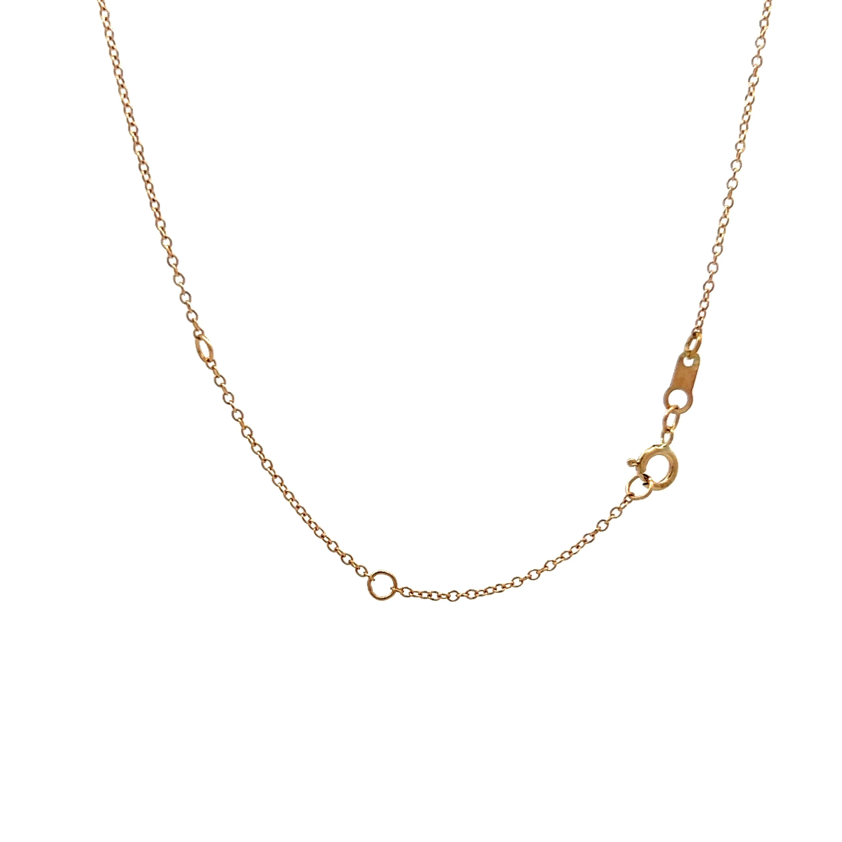 .24 Rose Cut Diamond Necklace in 14k Yellow Gold - Image 5