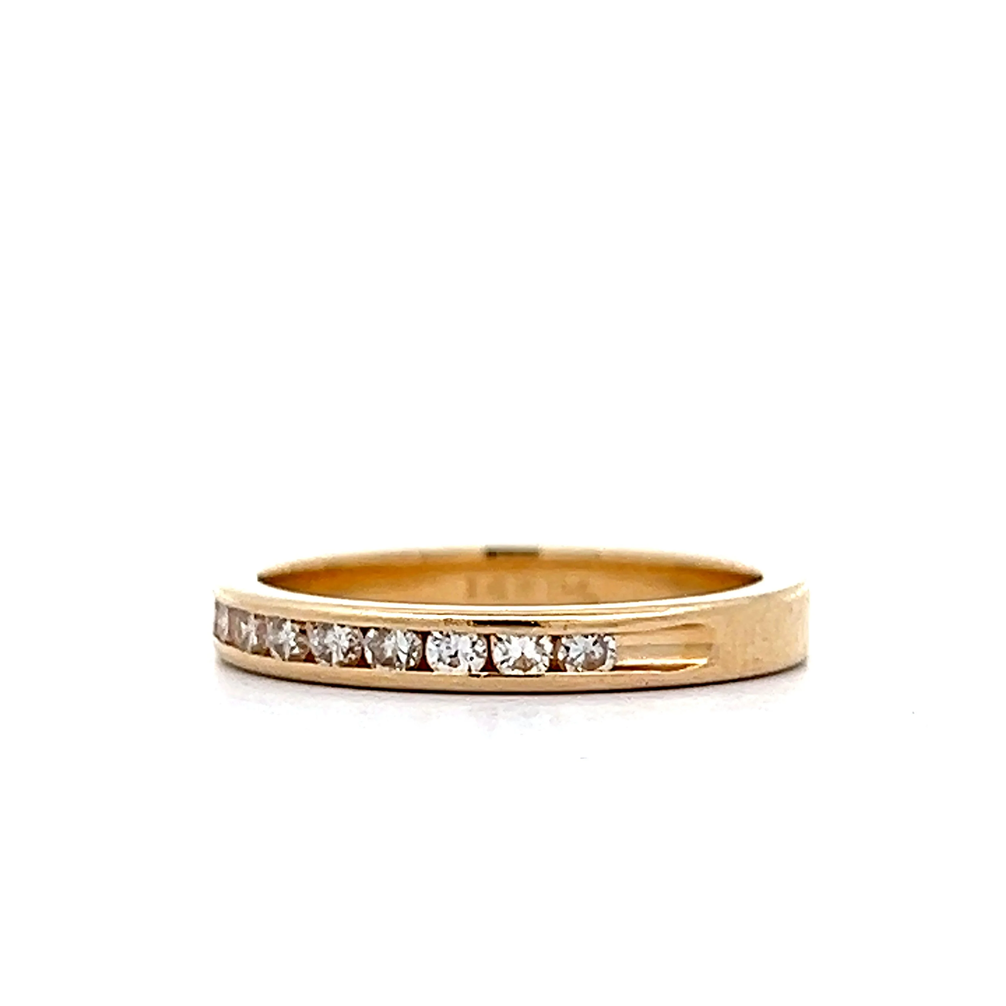 .25 Channel Set Diamond Band in 14k Yellow Gold - Image 2