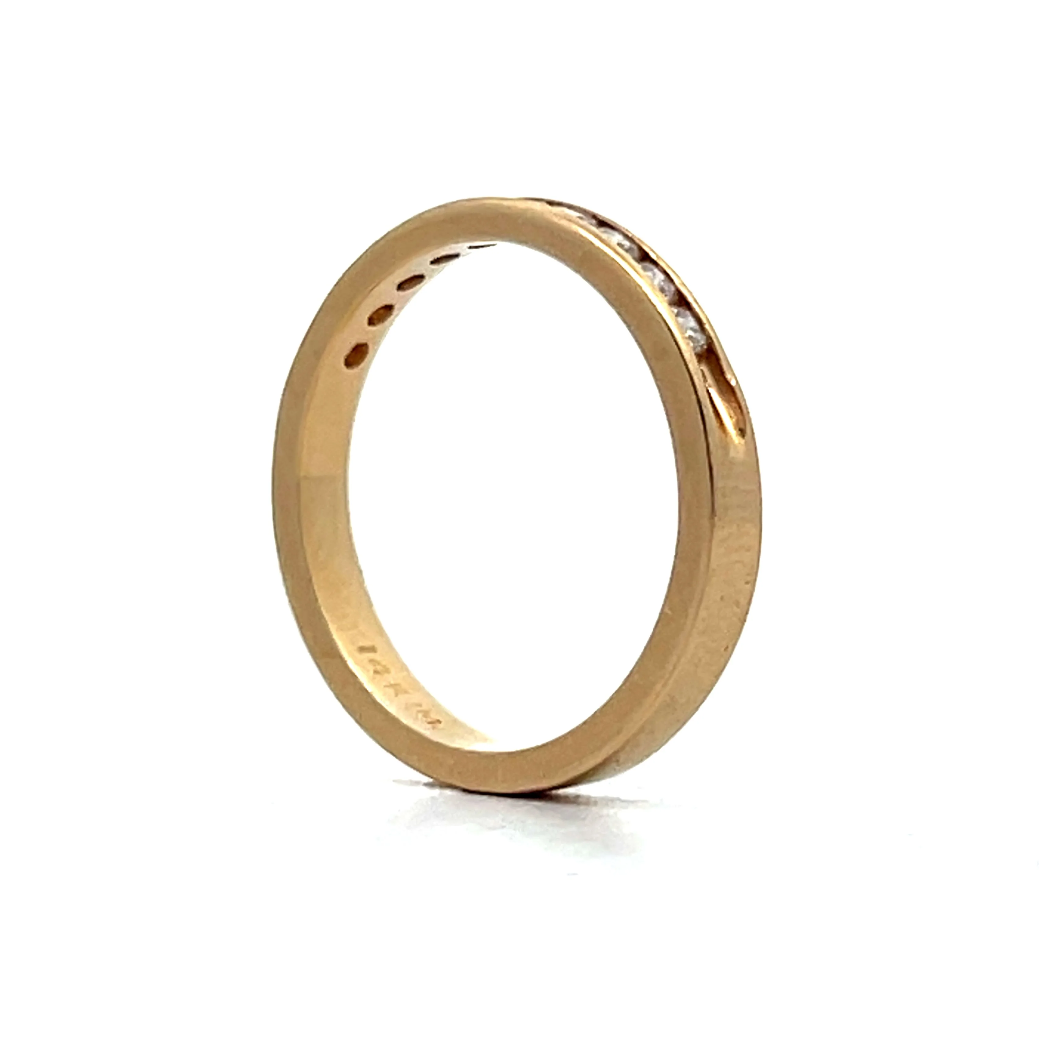 .25 Channel Set Diamond Band in 14k Yellow Gold - Image 5