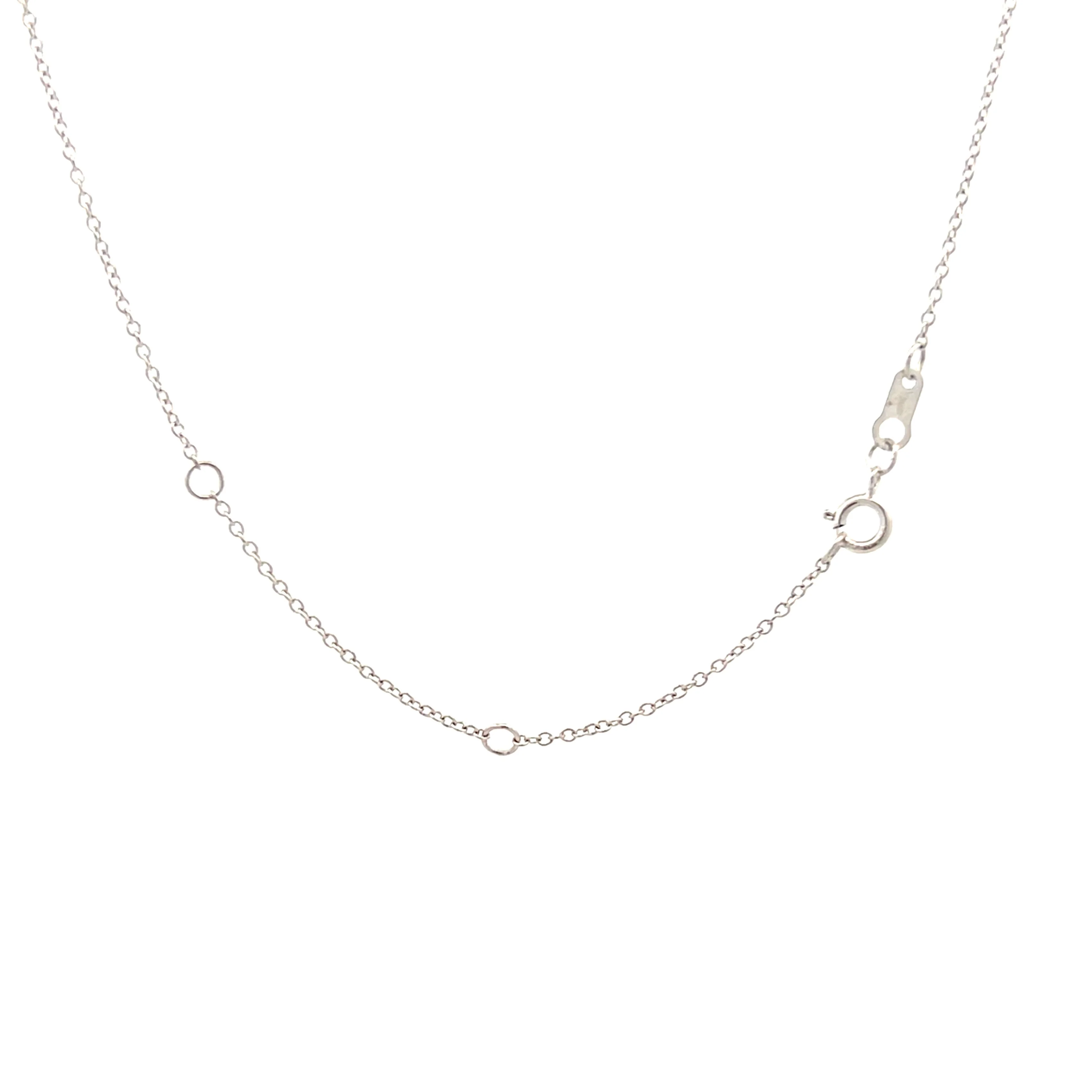 .25 Deco Old Euro Cut Diamond Pendant Necklace in 14k - Image 4