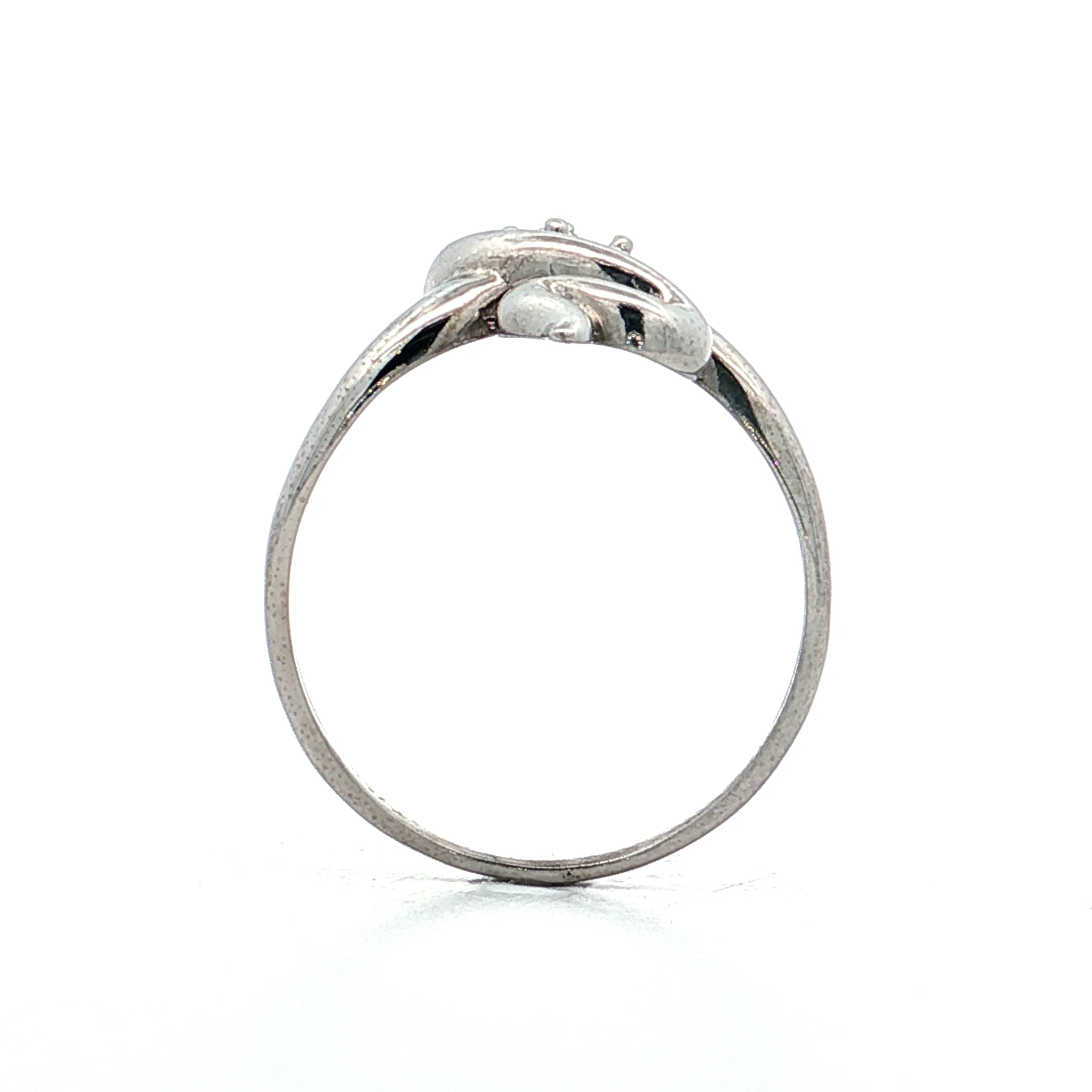 .25 Diamond Snake Cocktail Ring 18k White Gold - Image 4