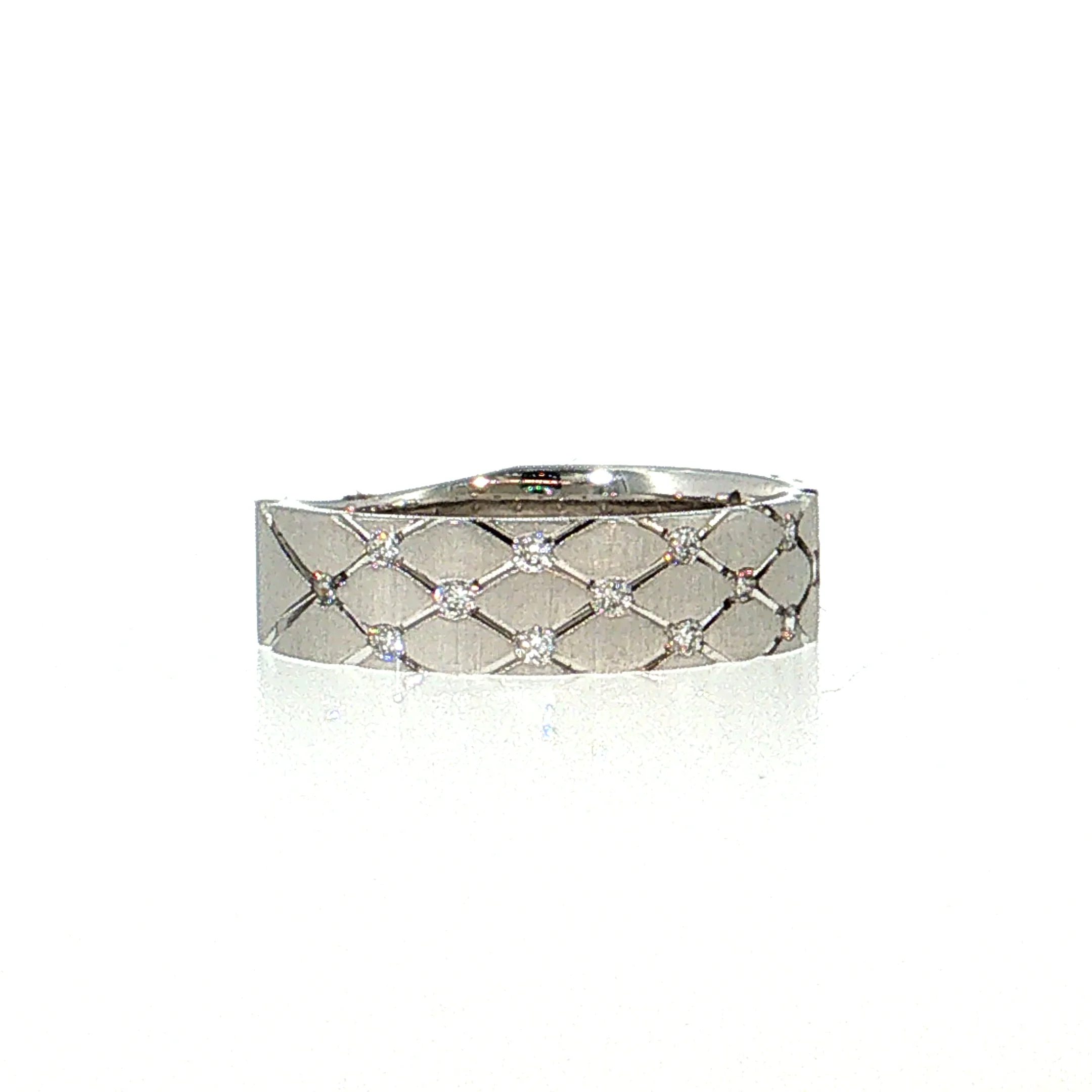 .25 Diamond Stacking Ring 14k White Gold - Image 3