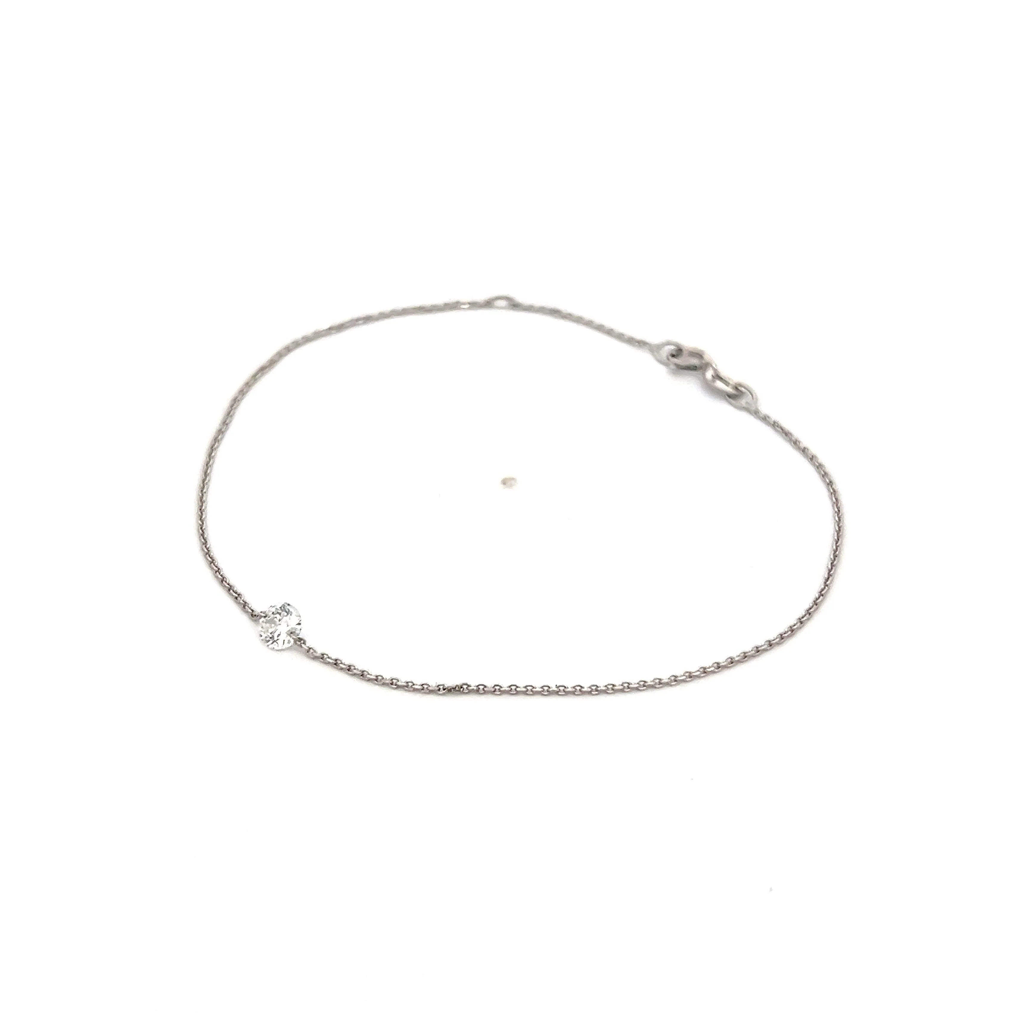 .25 Floating Diamond Bracelet in 18k White Gold - Image 2