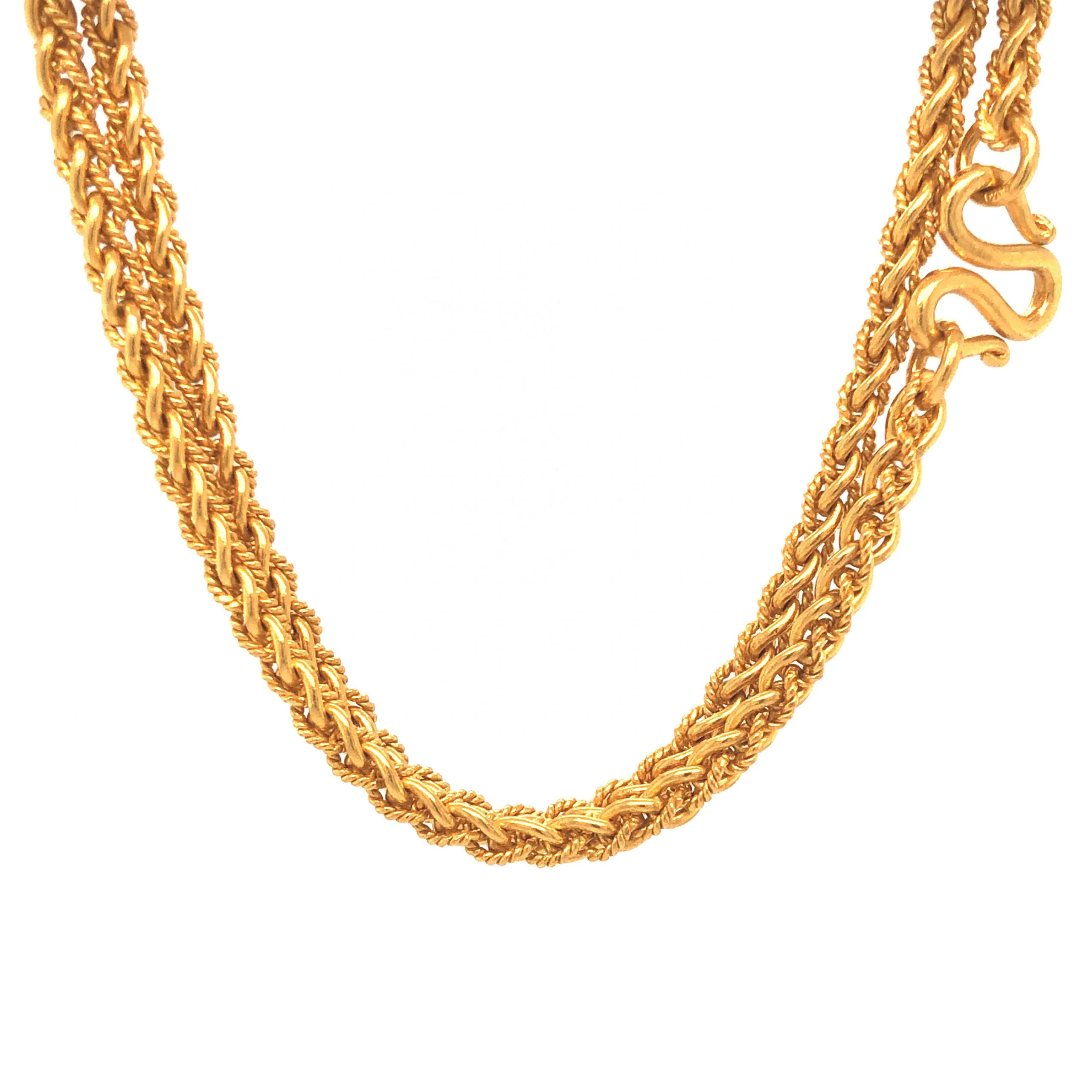 25 Inch Chain Necklace in 24k Yellow Gold - Image 3