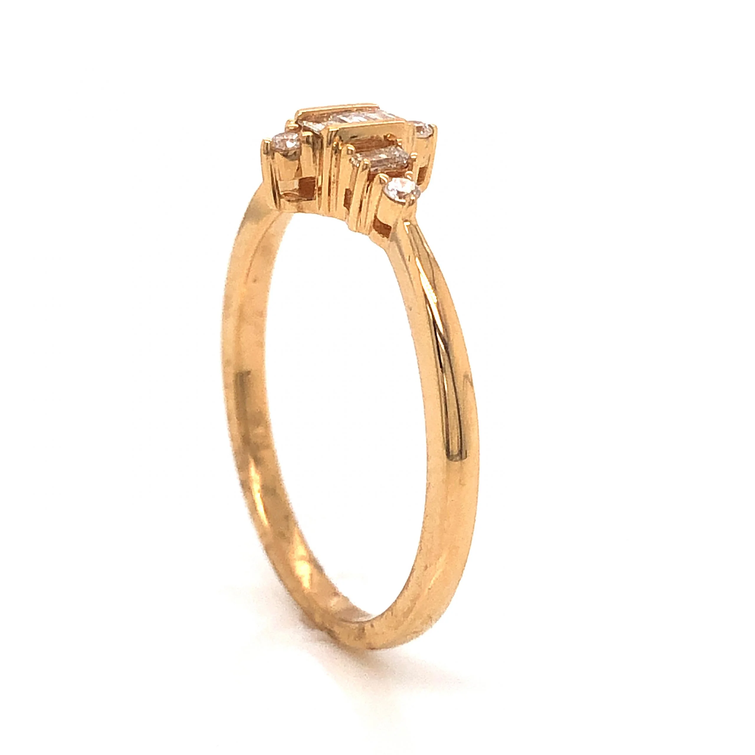 .26 Diamond Stacking Band in 18k Yellow Gold - Image 4