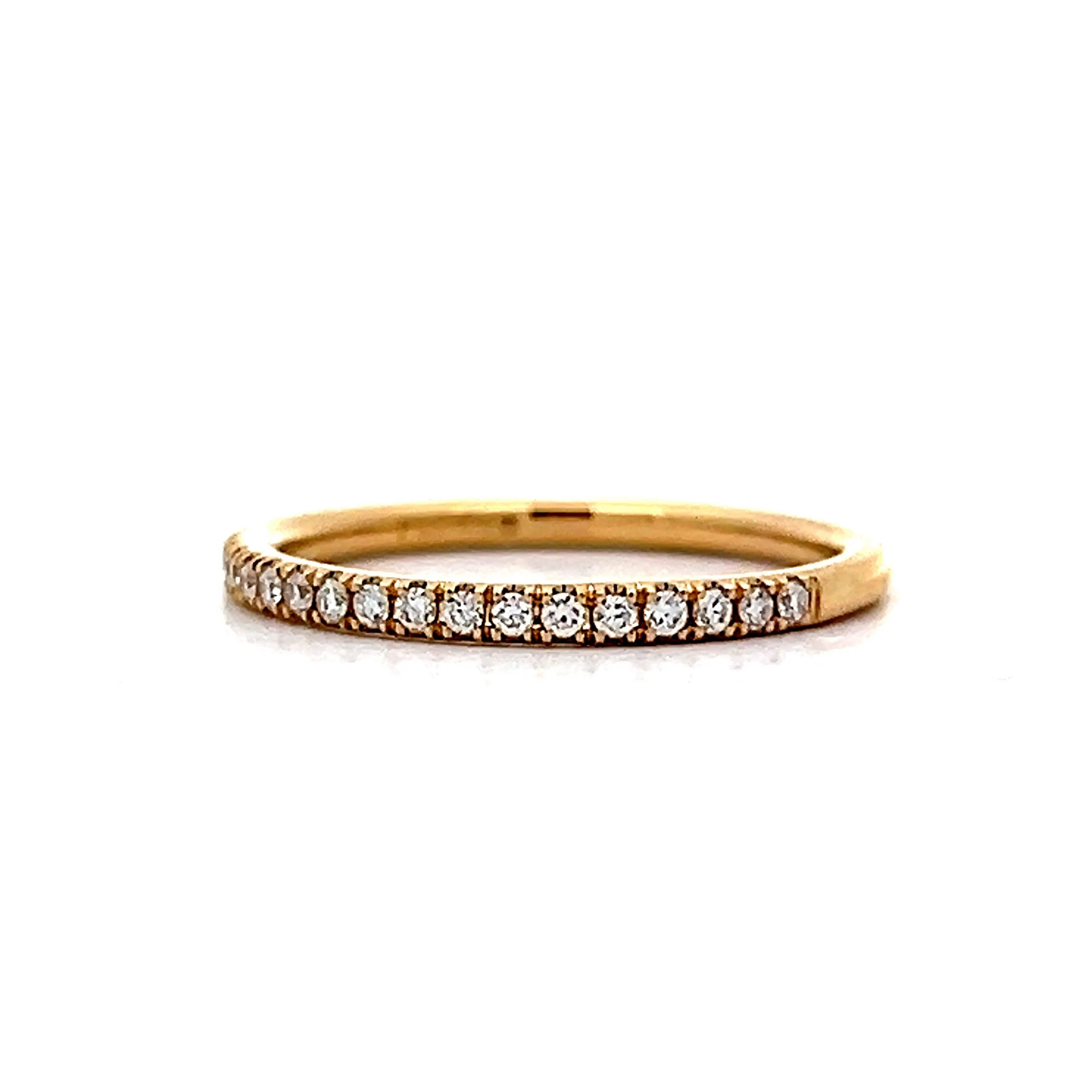 .26 Round Diamond Wedding Band in 14k Yellow Gold - Image 2