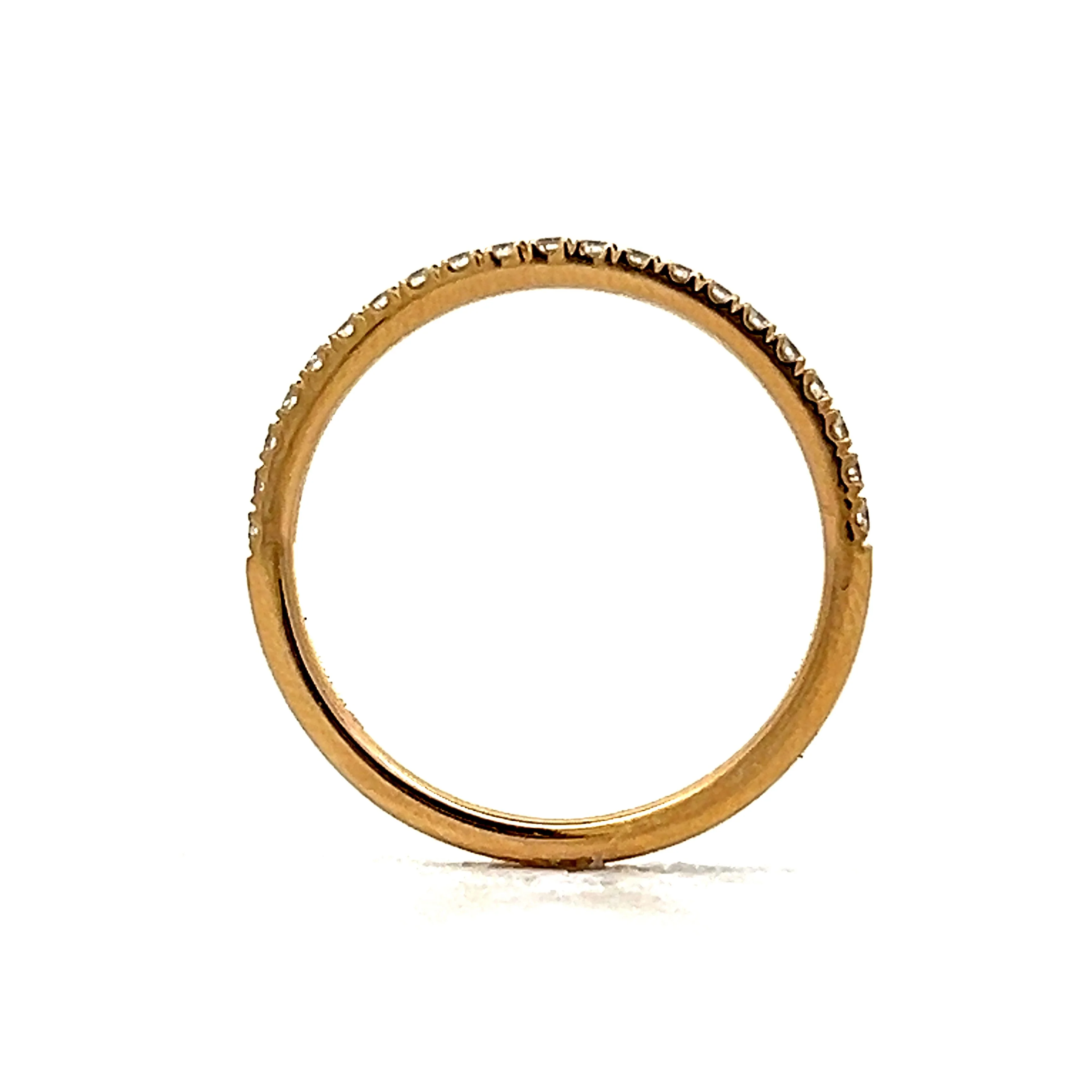 .26 Round Diamond Wedding Band in 14k Yellow Gold - Image 4