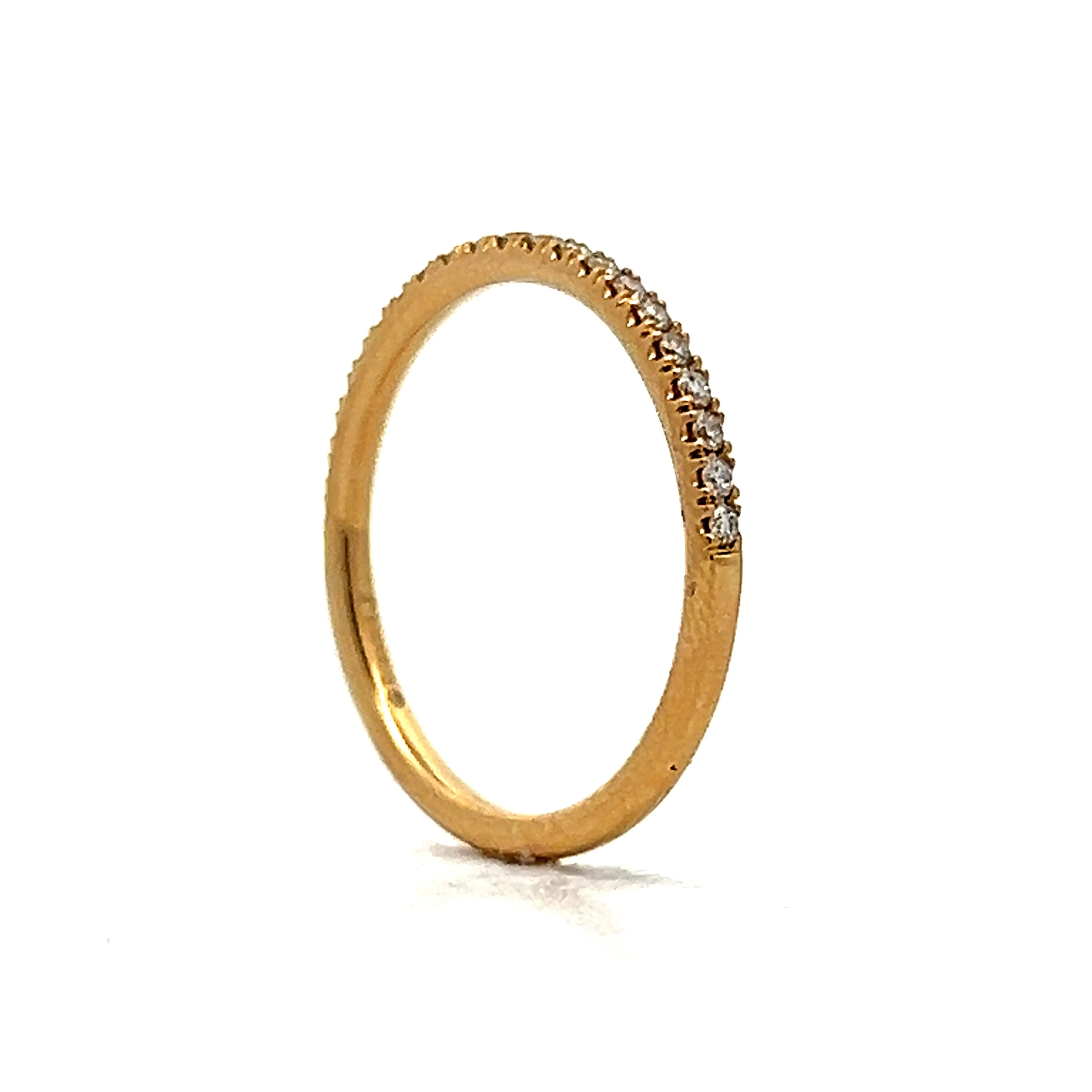 .26 Round Diamond Wedding Band in 14k Yellow Gold - Image 5