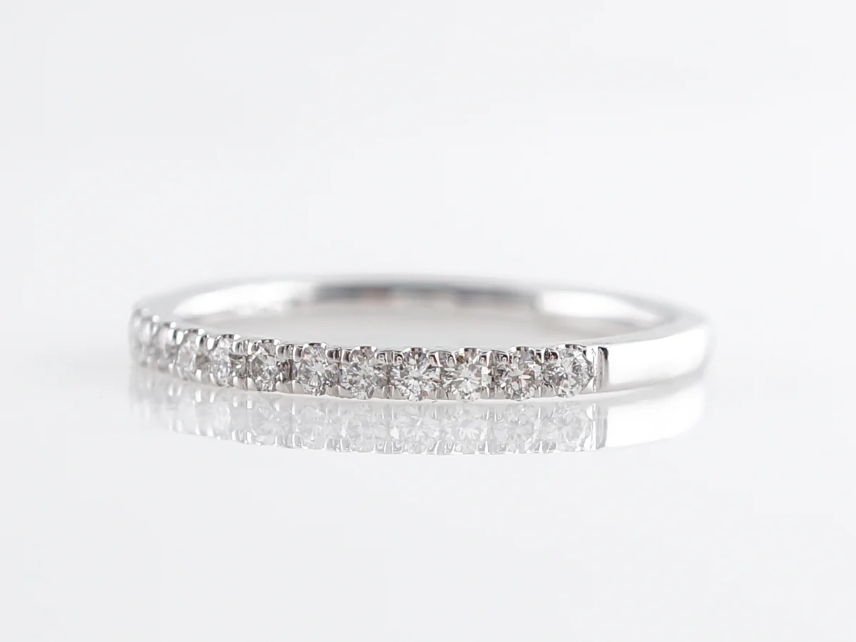 .27 Diamond Wedding Band in 14k White Gold - Image 2