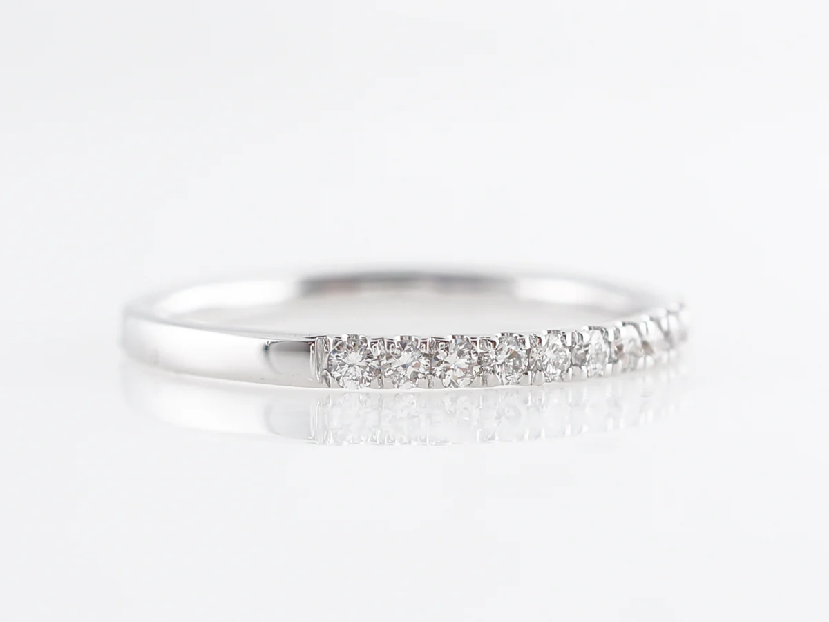 .27 Diamond Wedding Band in 14k White Gold - Image 3