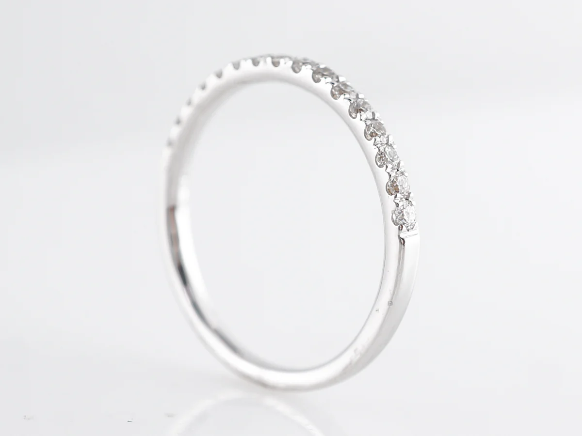 .27 Diamond Wedding Band in 14k White Gold - Image 5