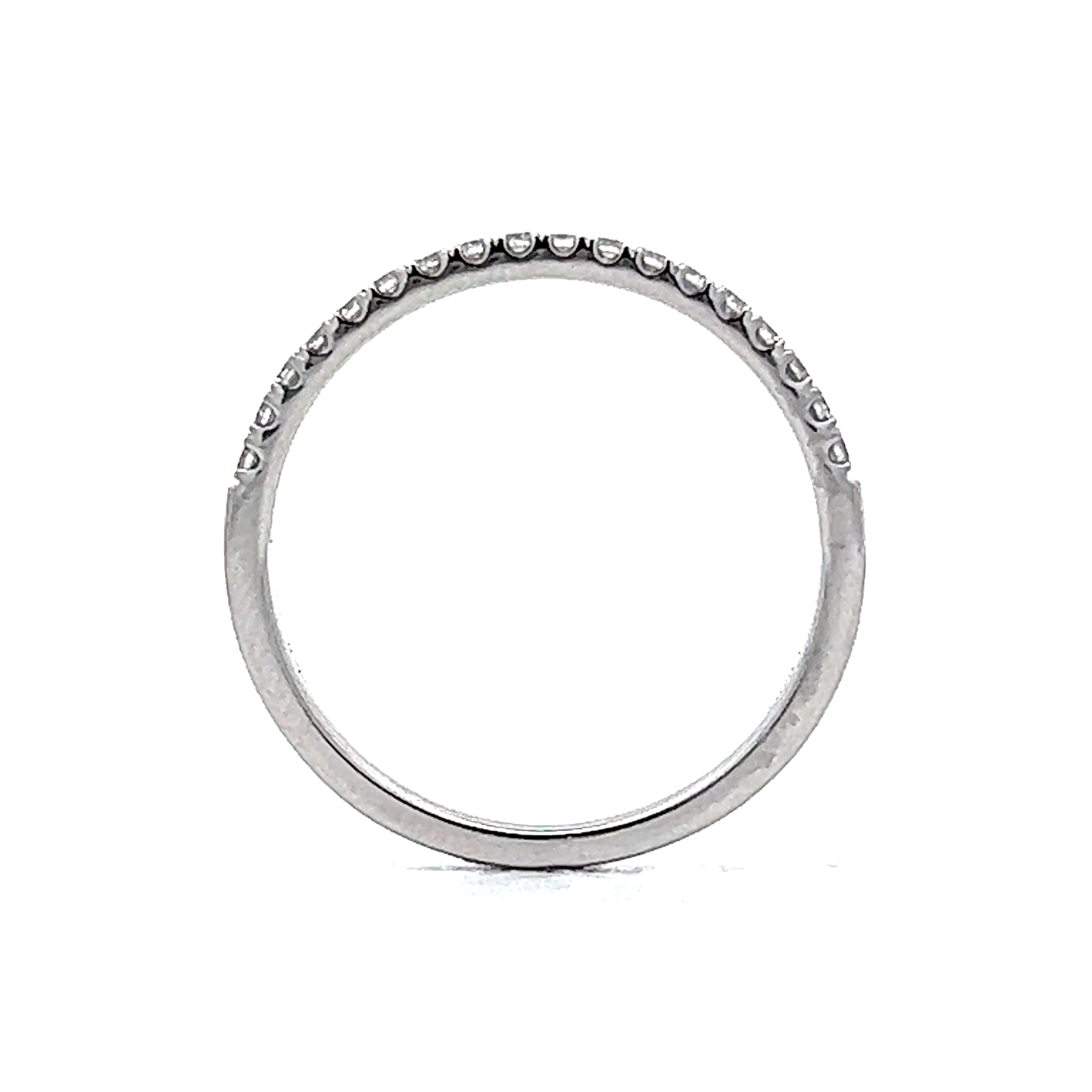 .27 Classic Diamond Wedding Band in 14k White Gold - Image 4