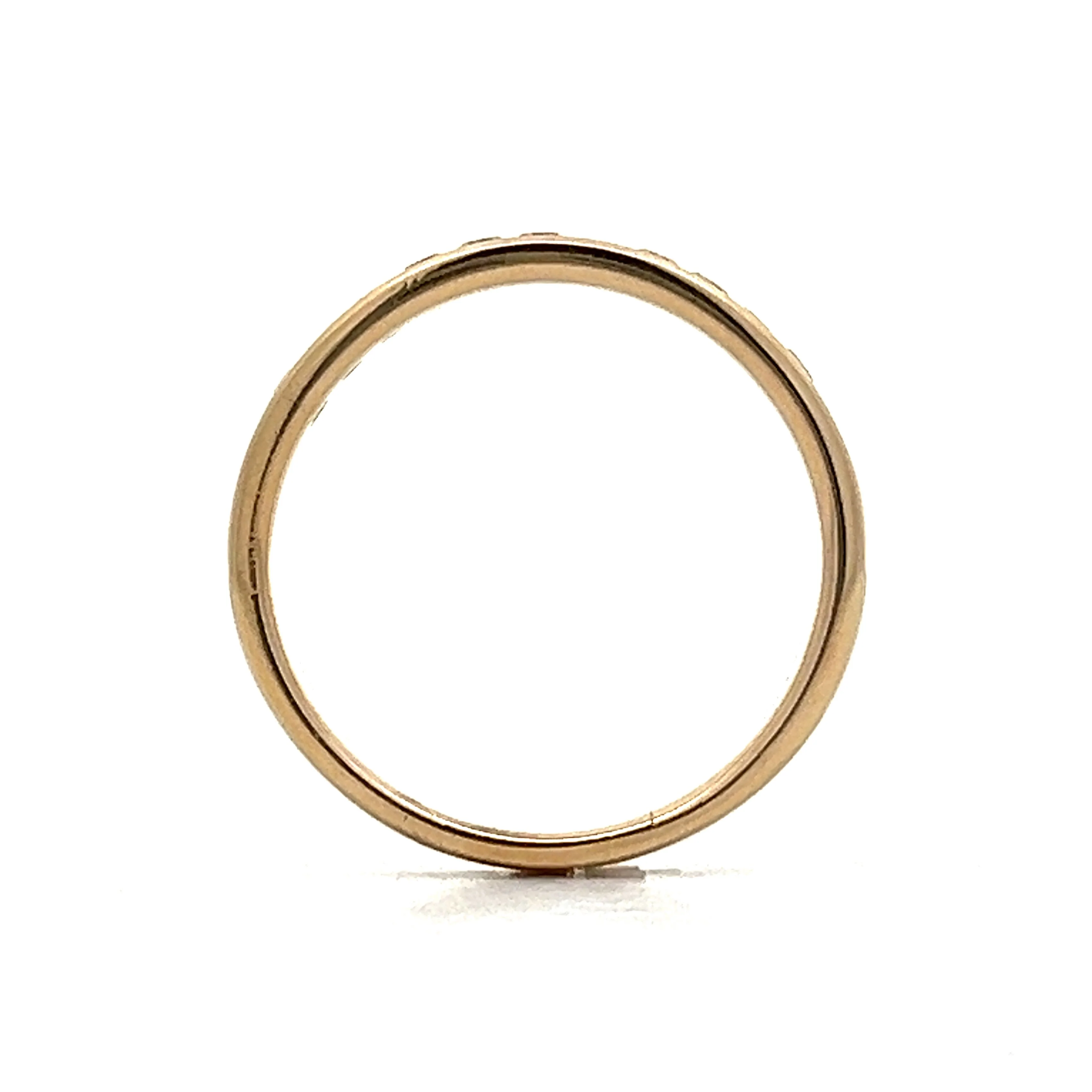 .28 Classic Diamond Channel Set Wedding Band in Yellow Gold - Image 4