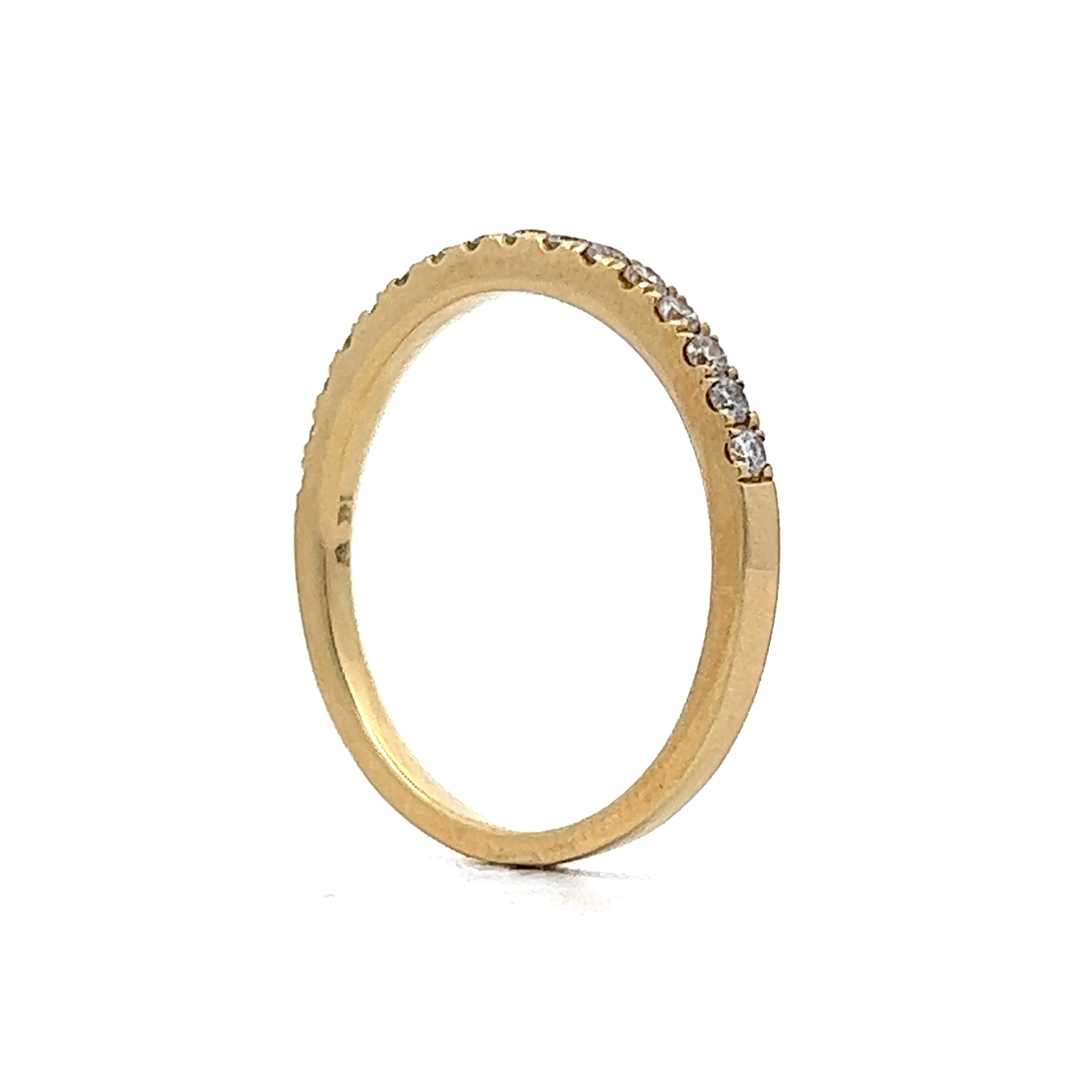 .28 Diamond Wedding Band in 14k Yellow Gold - Image 5