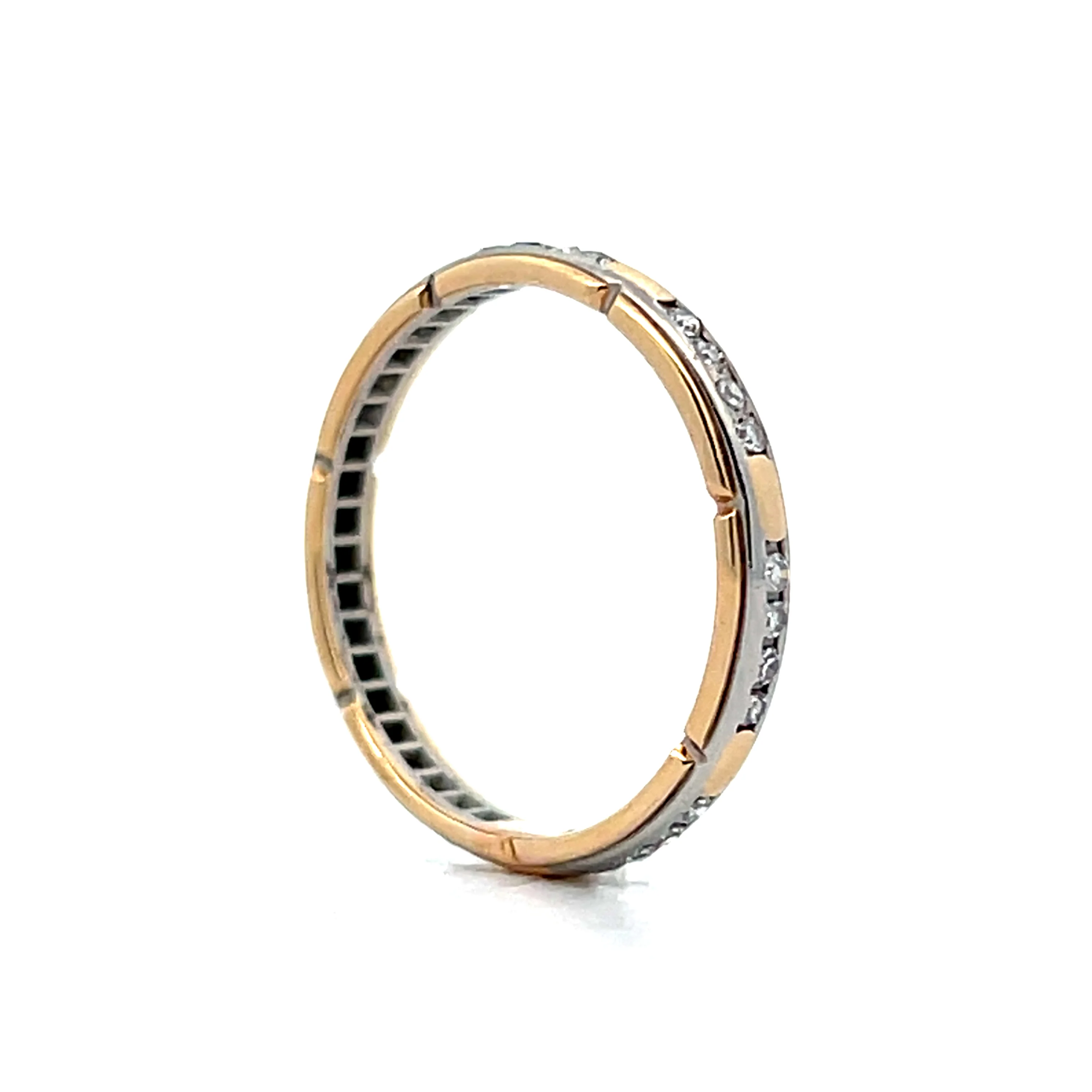 .28 Vintage Retro Mens Wedding Band in 14k - Image 5