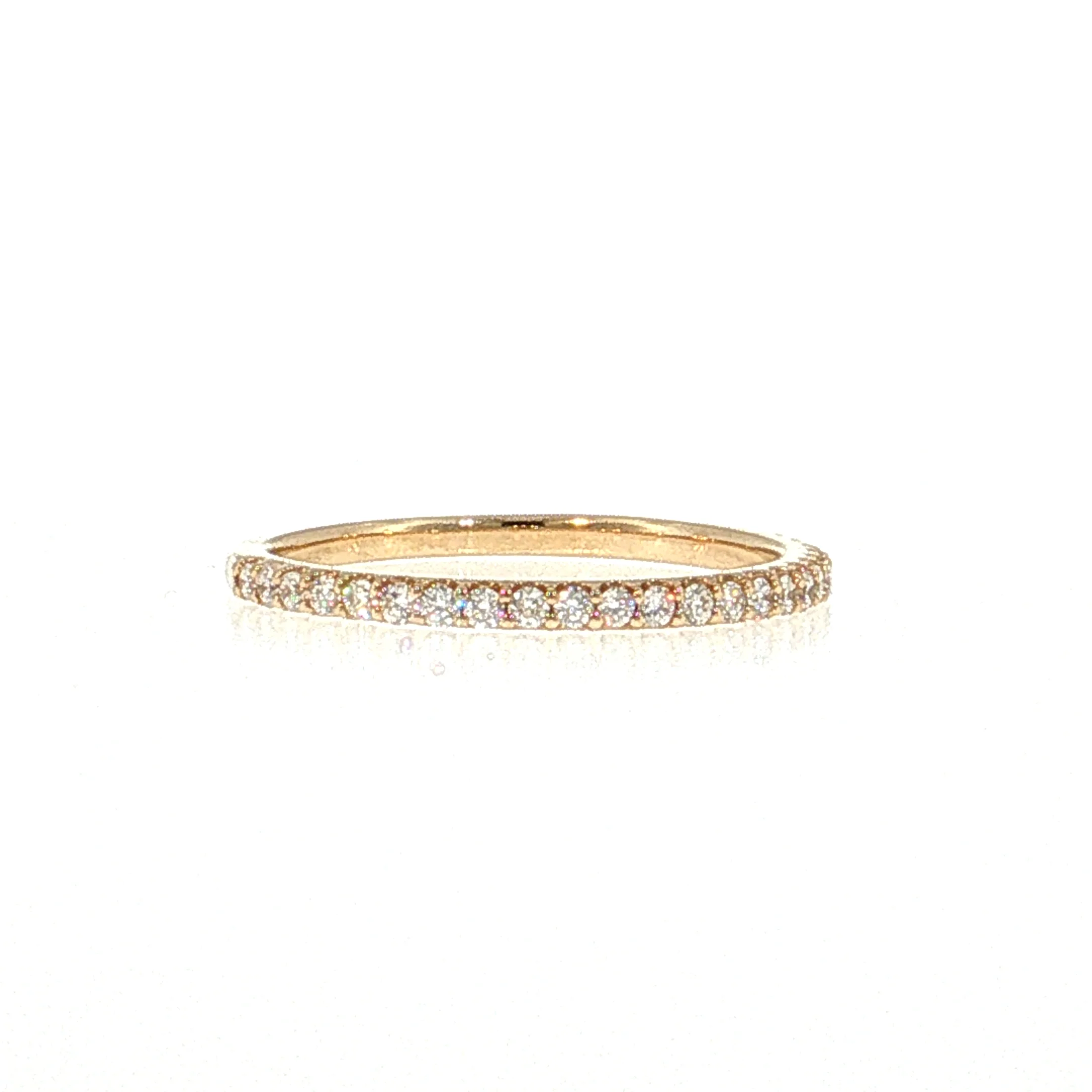.29 Diamond Half-Eternity Wedding Band 14k - Image 3