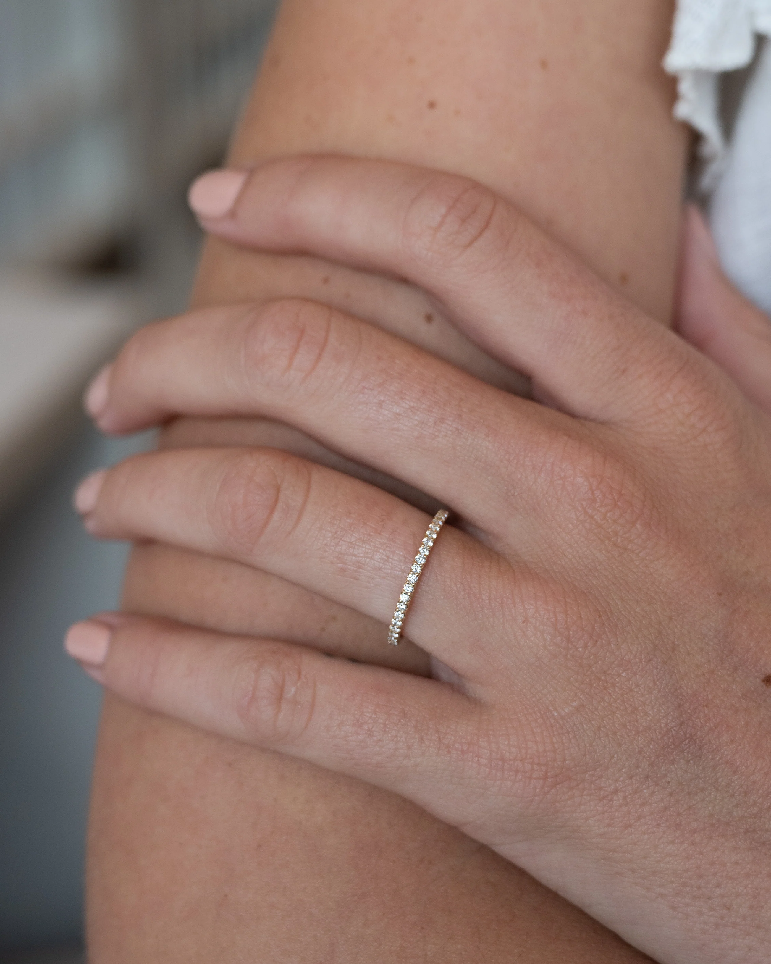 .29 Diamond Half-Eternity Wedding Band 14k - Image 6