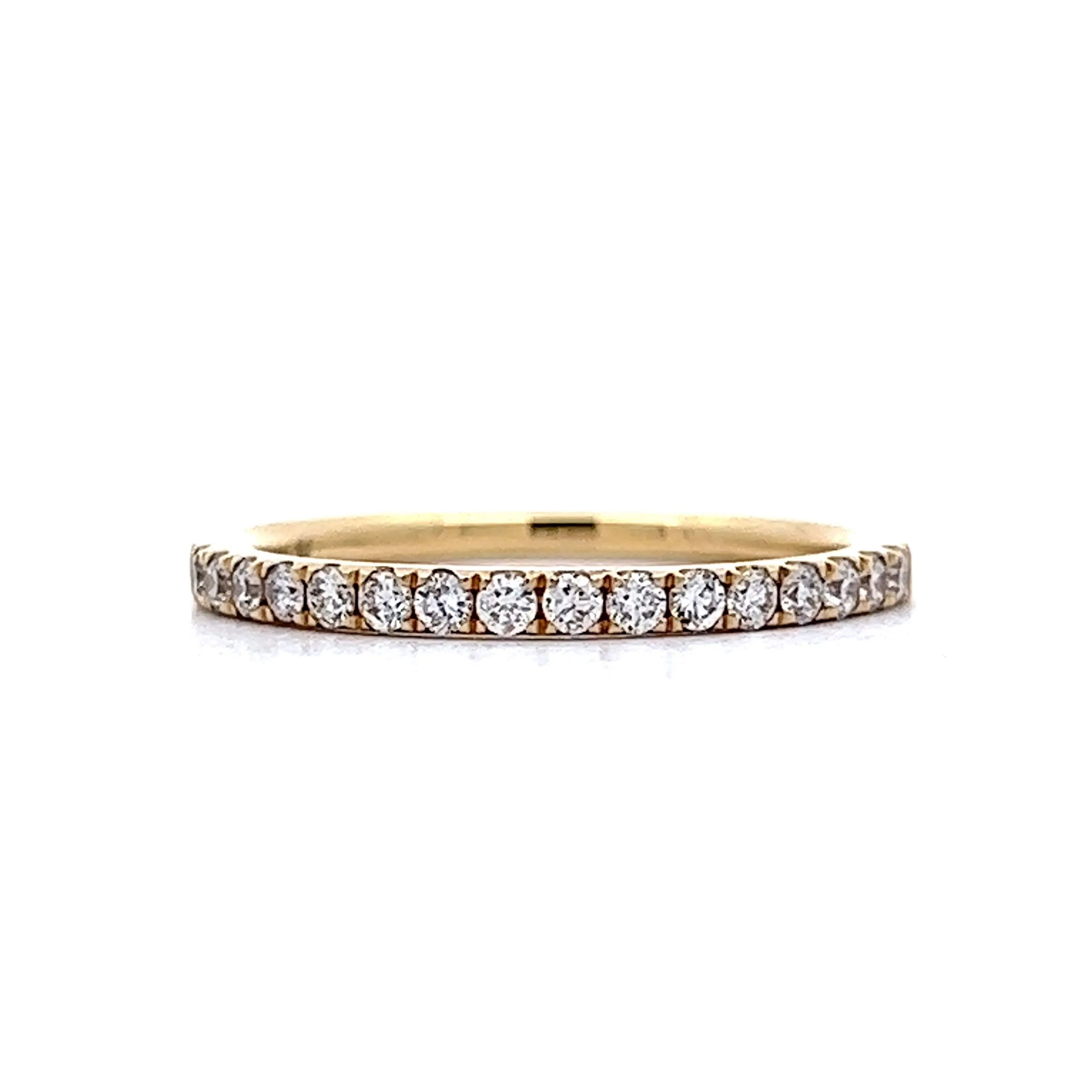 .29 Half-Eternity Diamond Wedding Band in 14k Yellow Gold