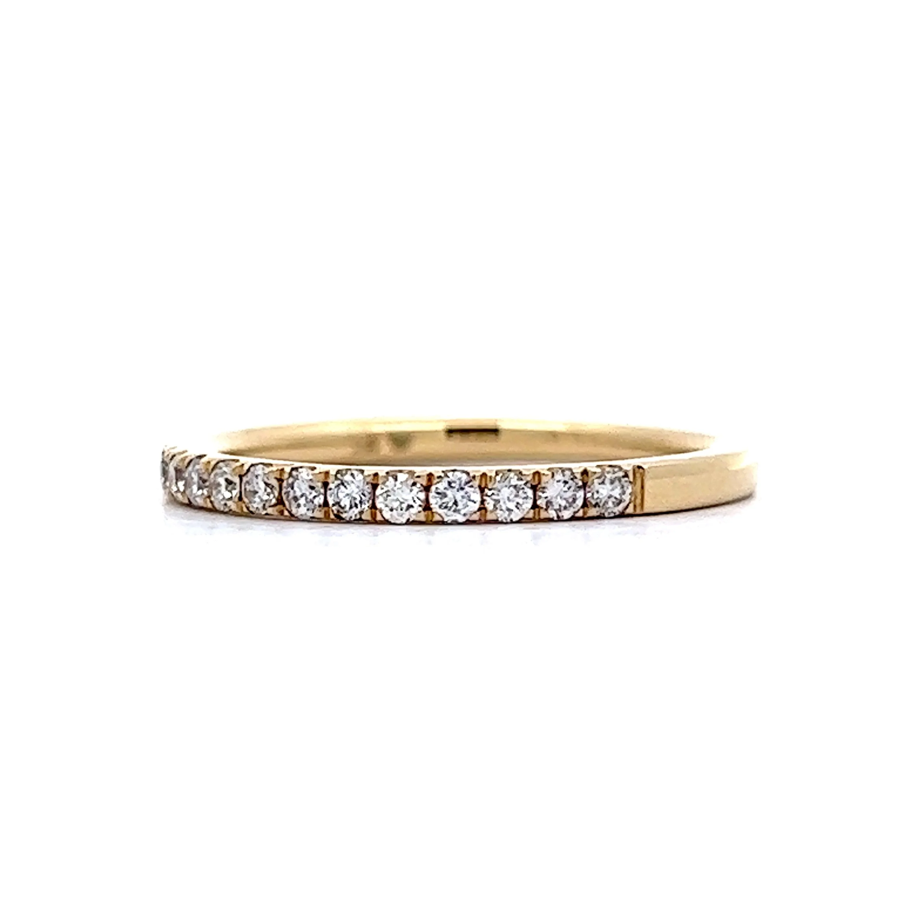 .29 Half-Eternity Diamond Wedding Band in 14k Yellow Gold - Image 2