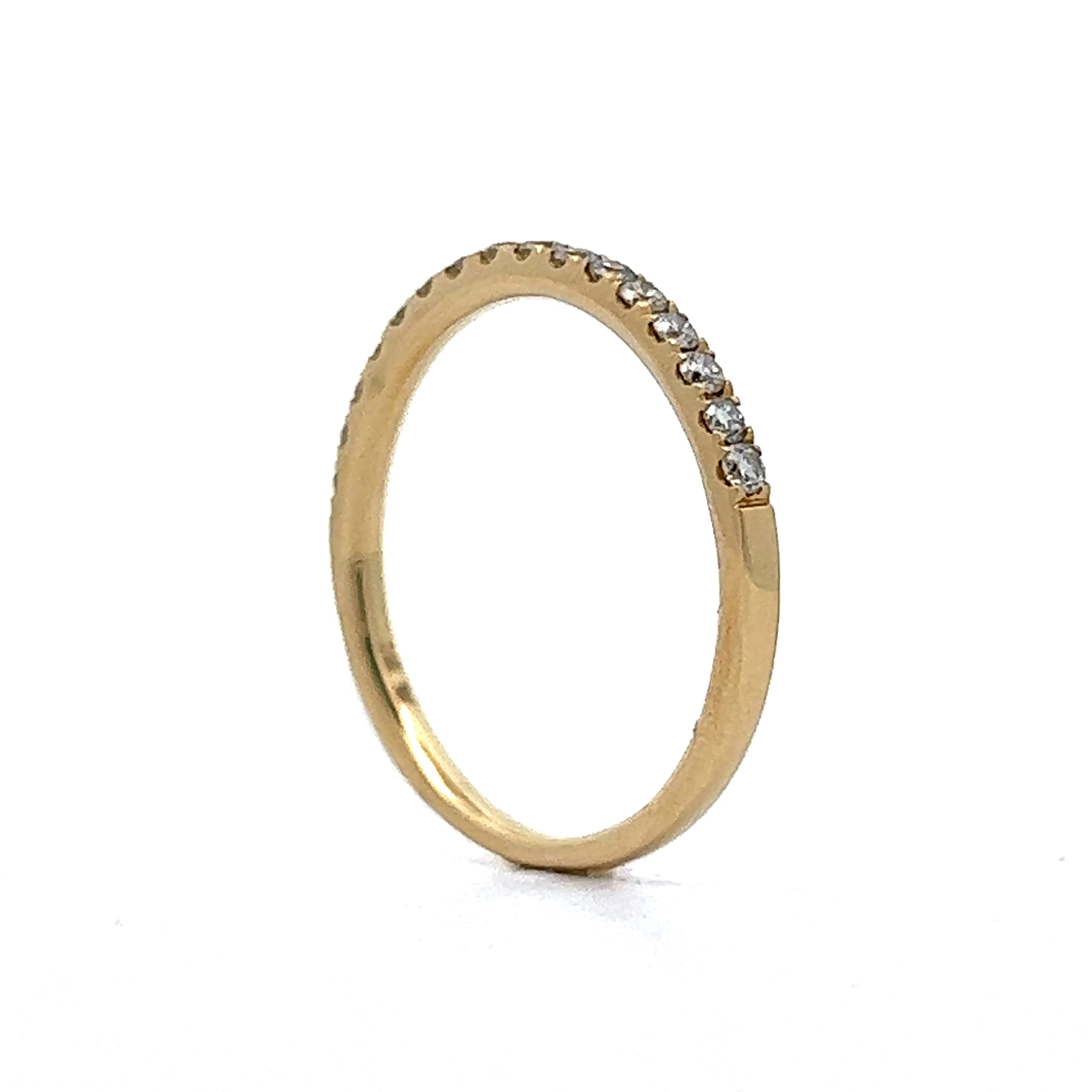 .29 Half-Eternity Diamond Wedding Band in 14k Yellow Gold - Image 5